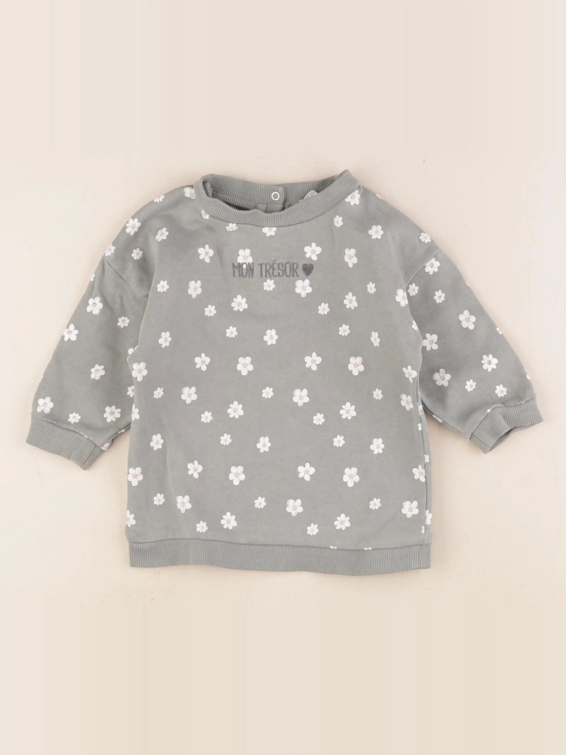 Vertbaudet - robe vert - 12 mois