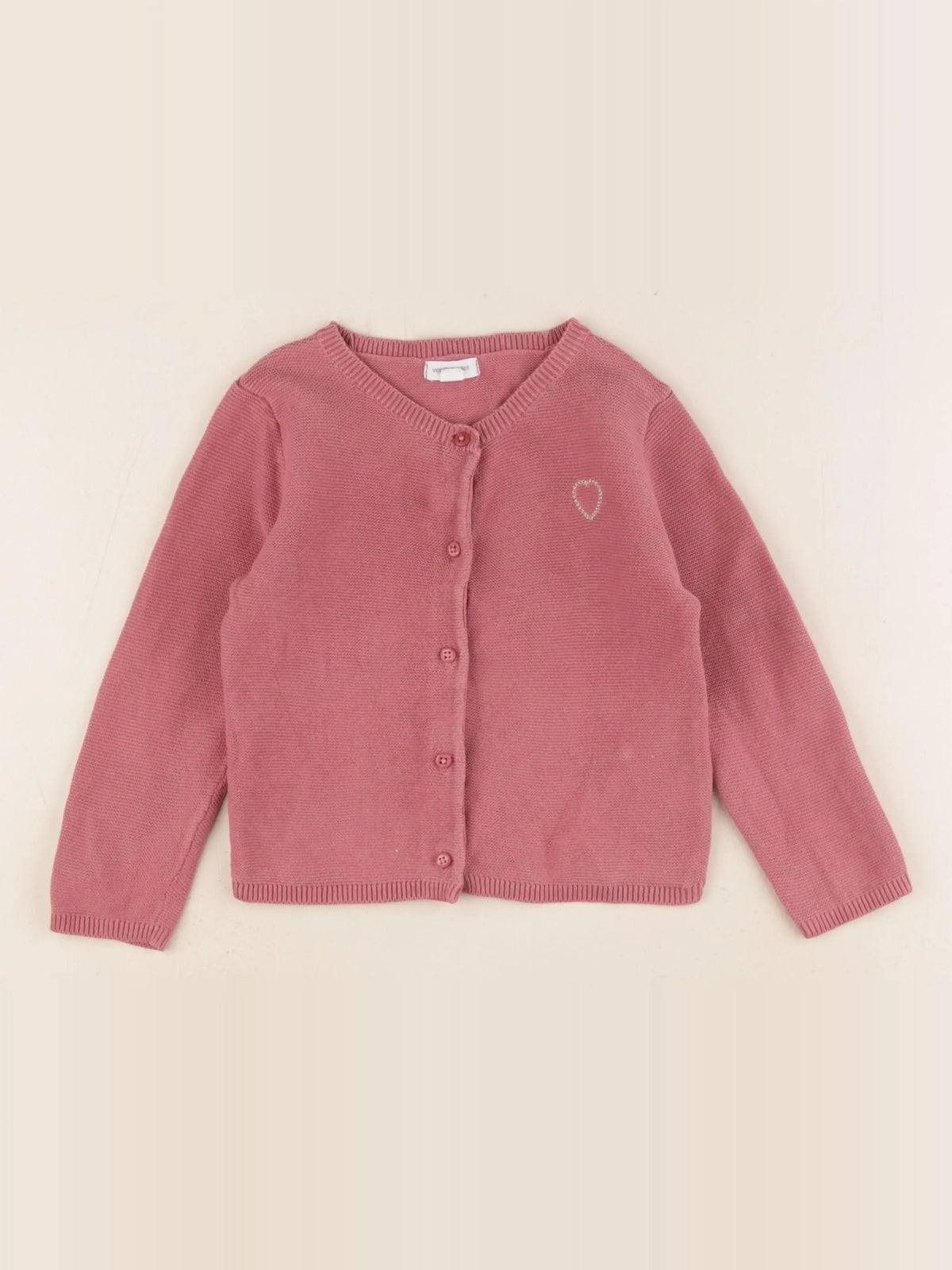 Vertbaudet - gilet rose - 18 mois