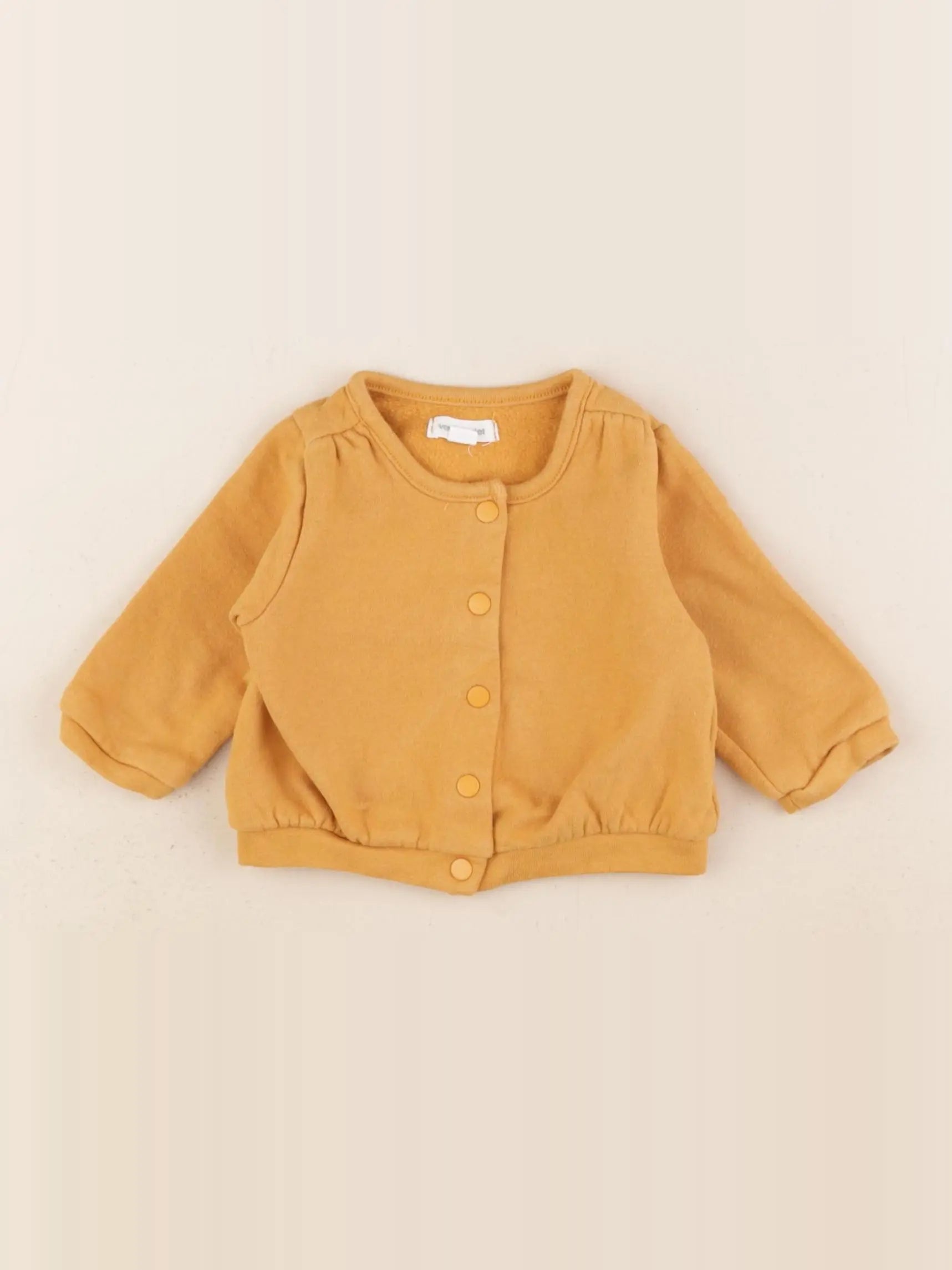 Vertbaudet - sweat orange - 3 mois