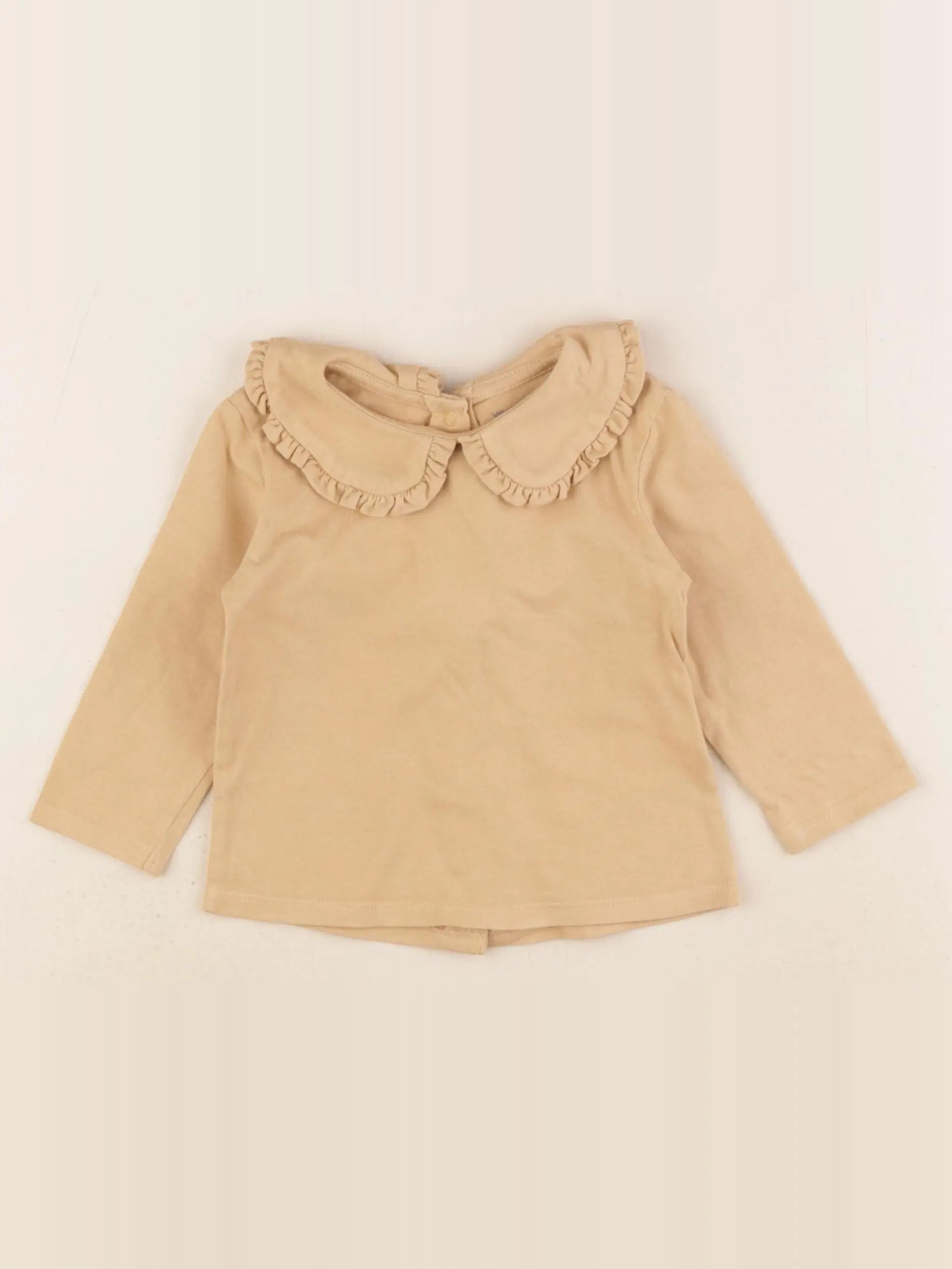 Vertbaudet - tee-shirt marron - 9 mois