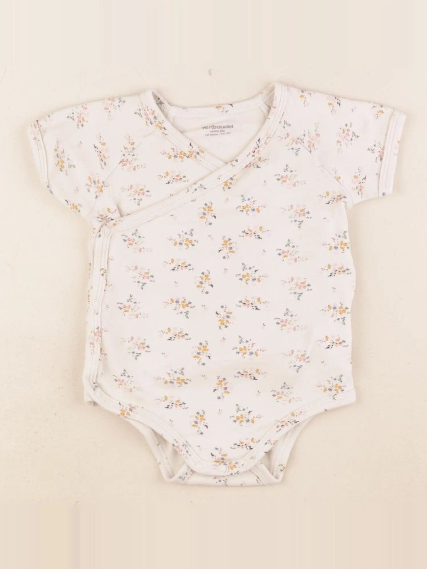 Vertbaudet - body marron - 12 mois