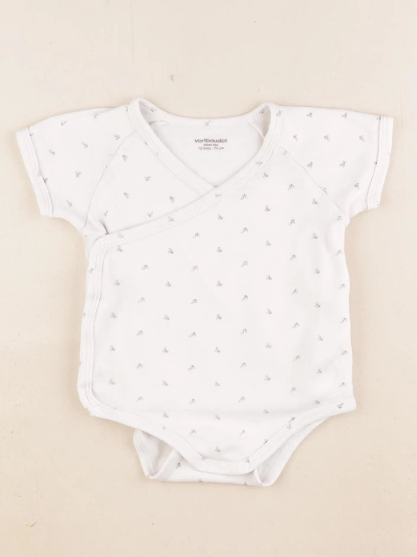 Vertbaudet - body blanc - 12 mois