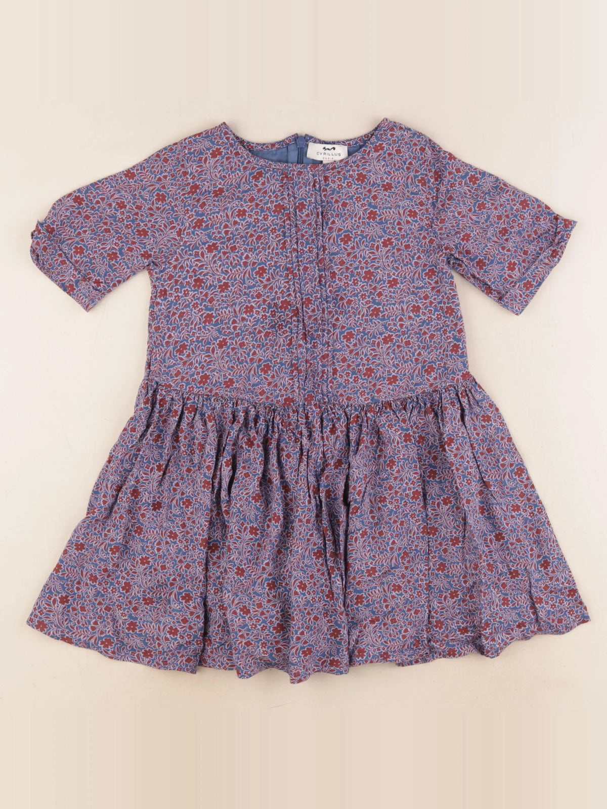 Cyrillus - robe bleu - 6 ans