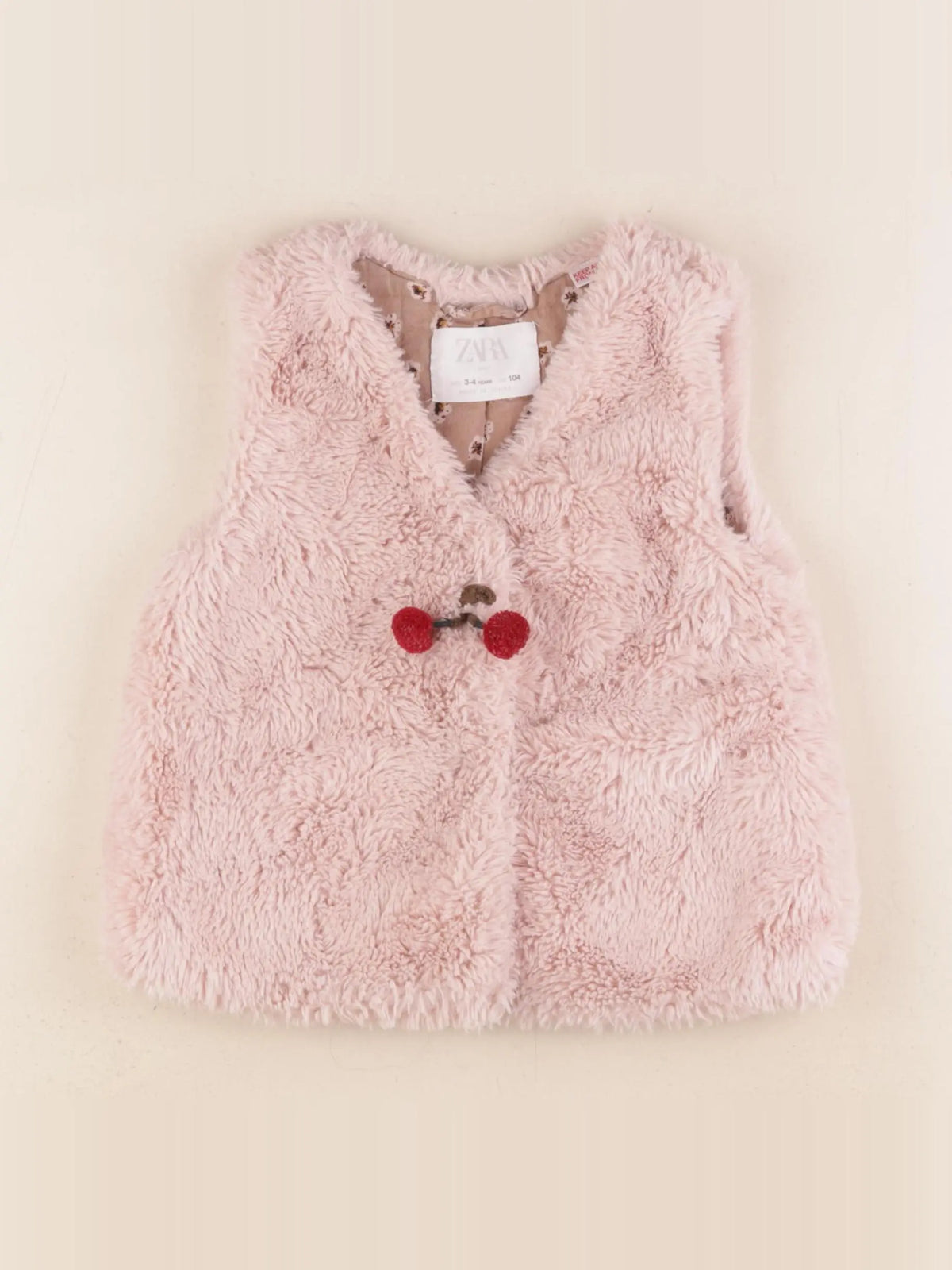 Zara - gilet rose - 3/4 ans