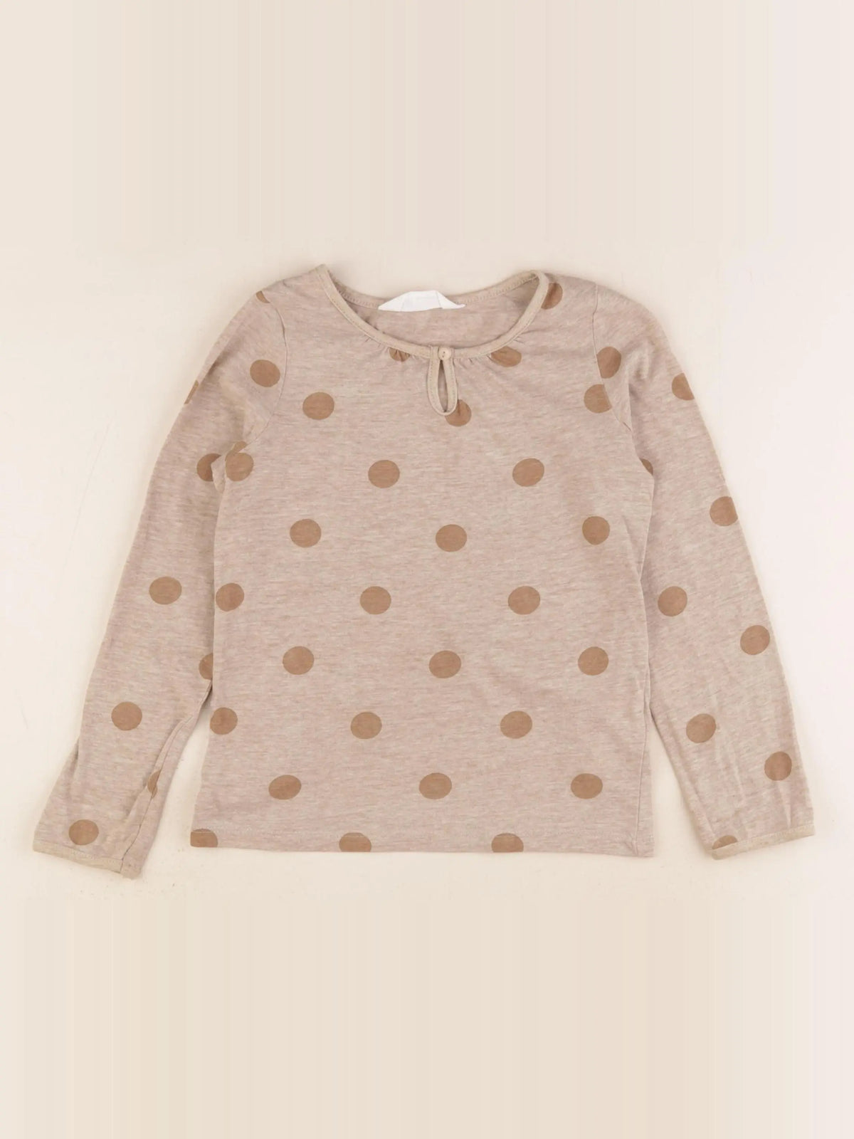 H&M - tee-shirt marron - 4/6 ans