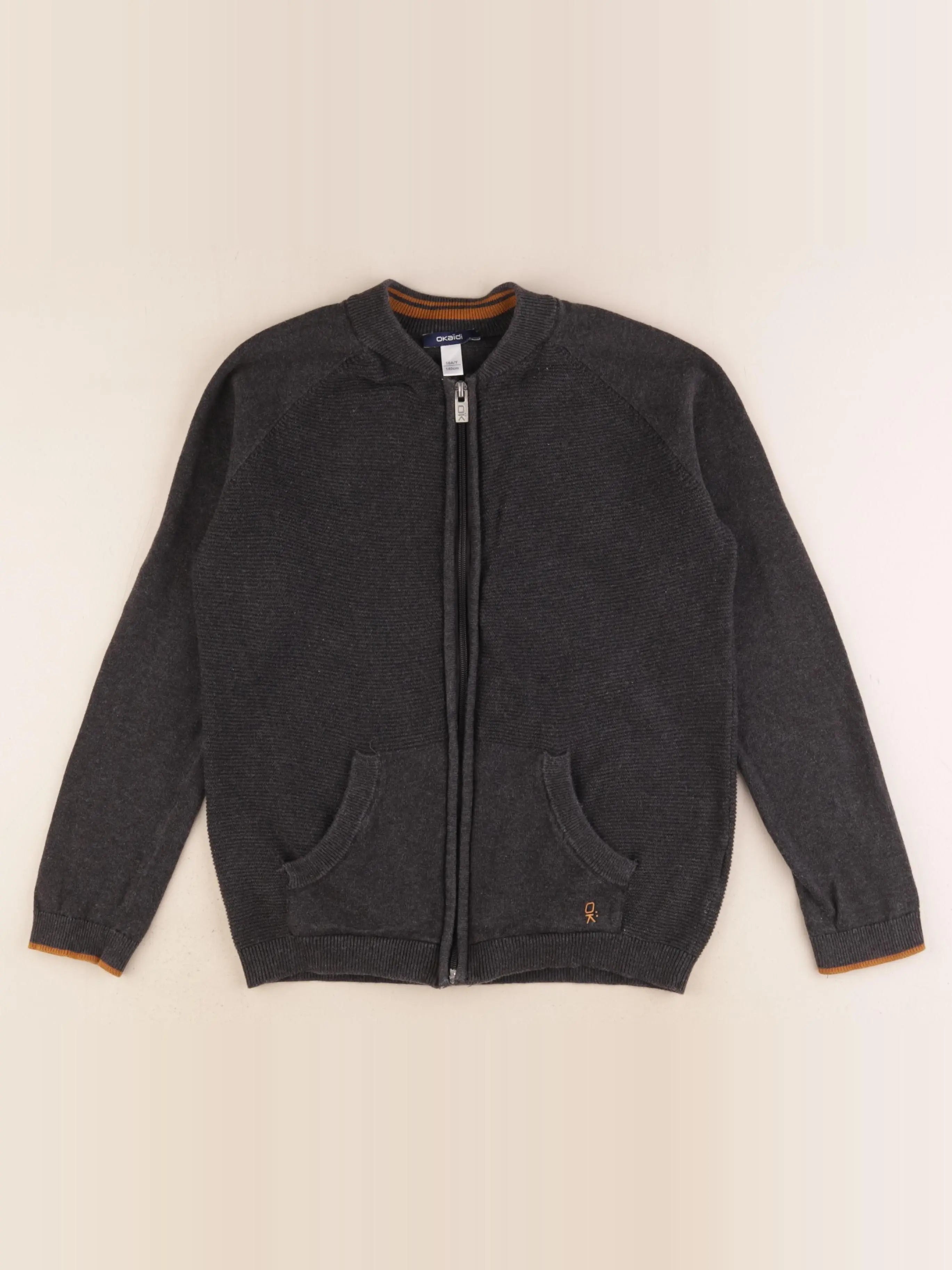 Okaidi - gilet gris - 10 ans