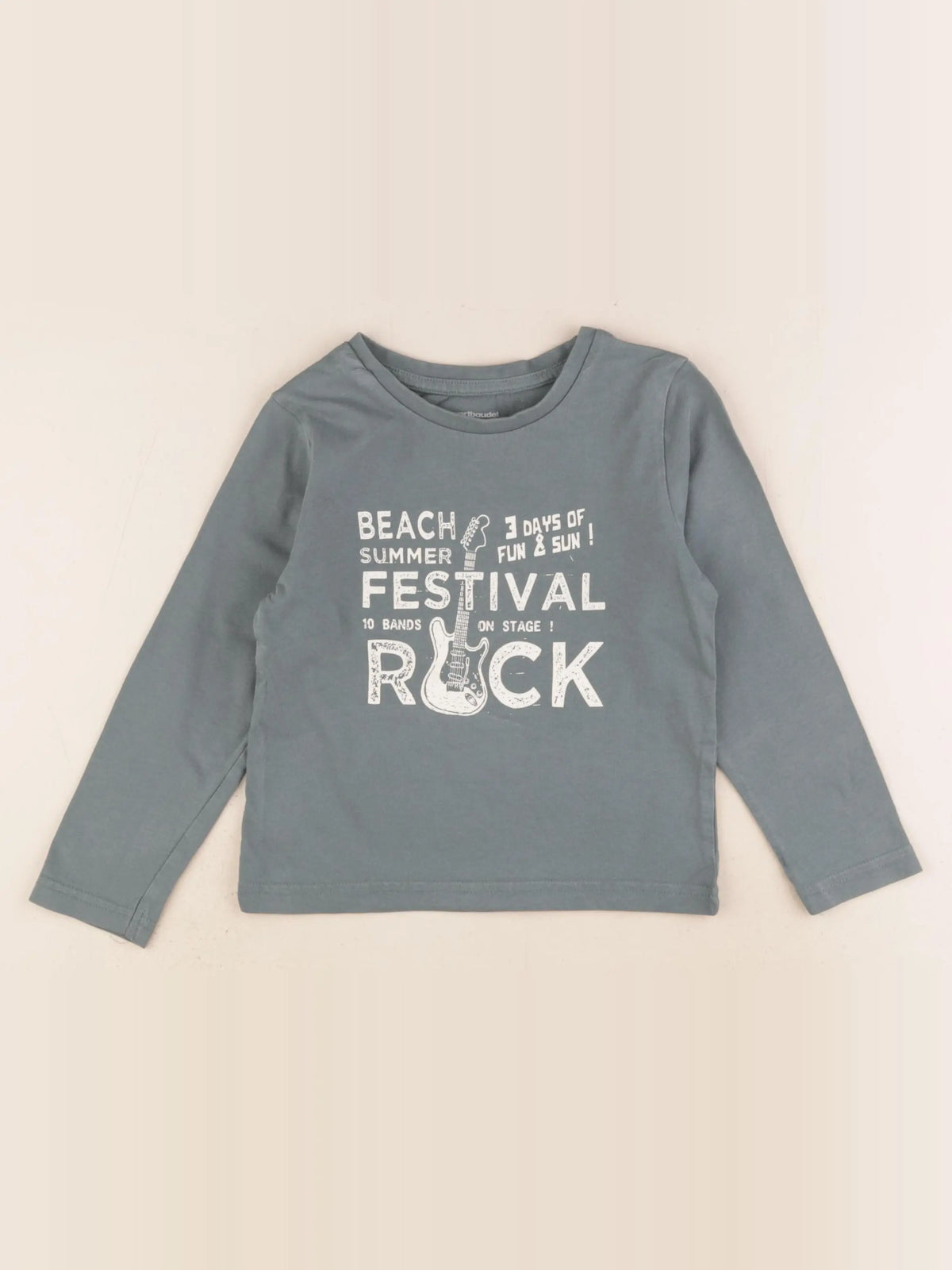 Vertbaudet - tee-shirt vert - 4 ans