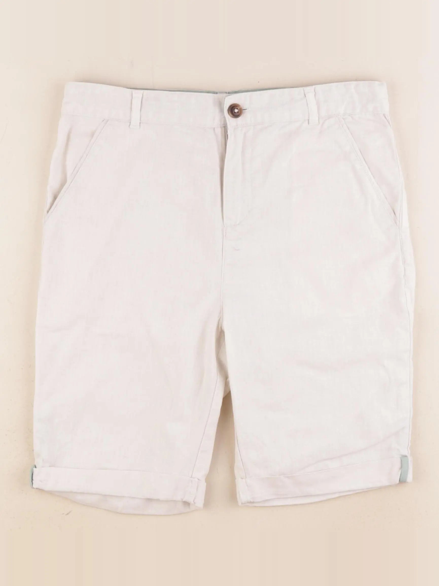 Vertbaudet - short beige - 10 ans