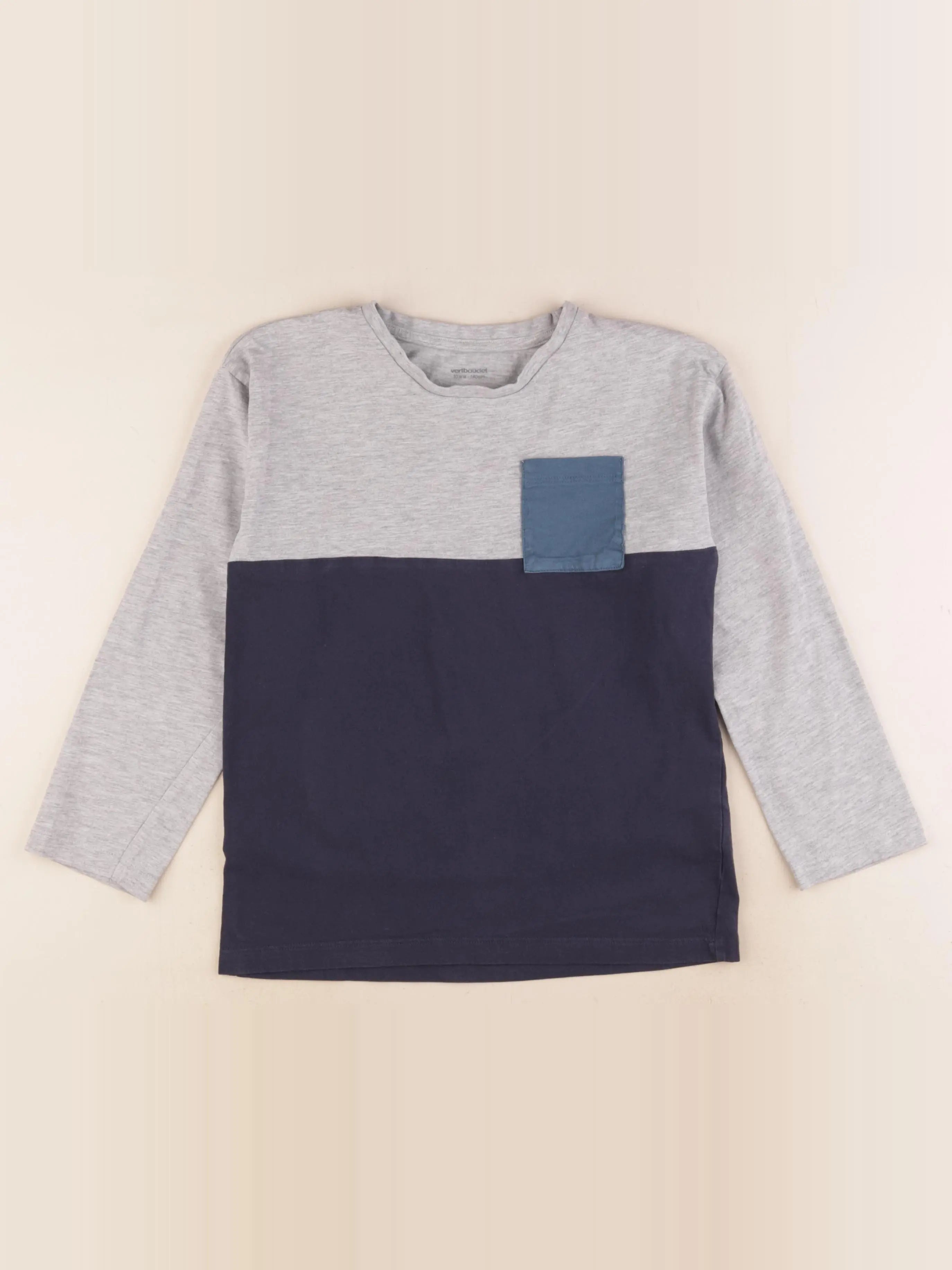 Vertbaudet - tee-shirt gris - 10 ans