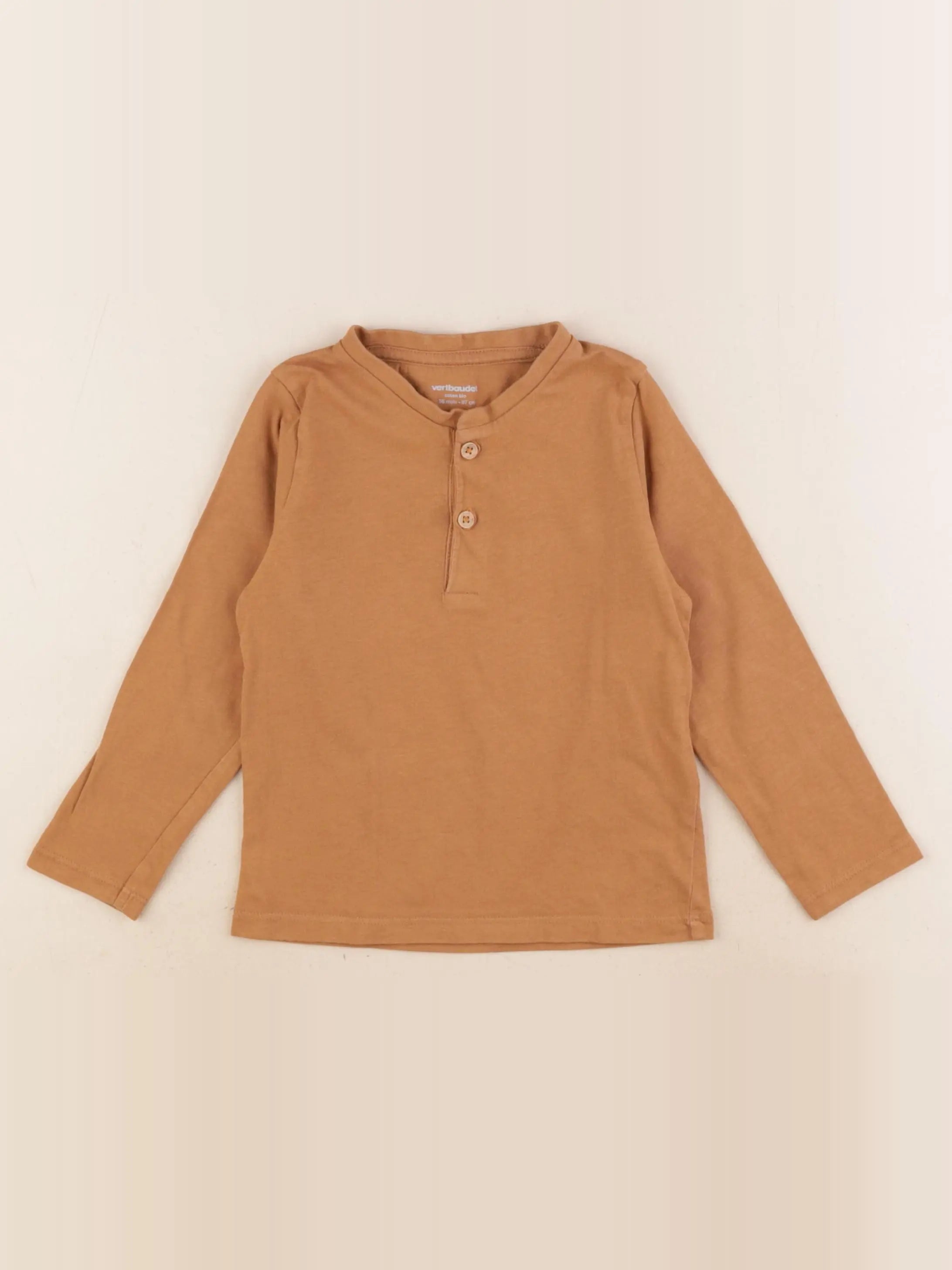 Vertbaudet - tee-shirt marron - 3 ans