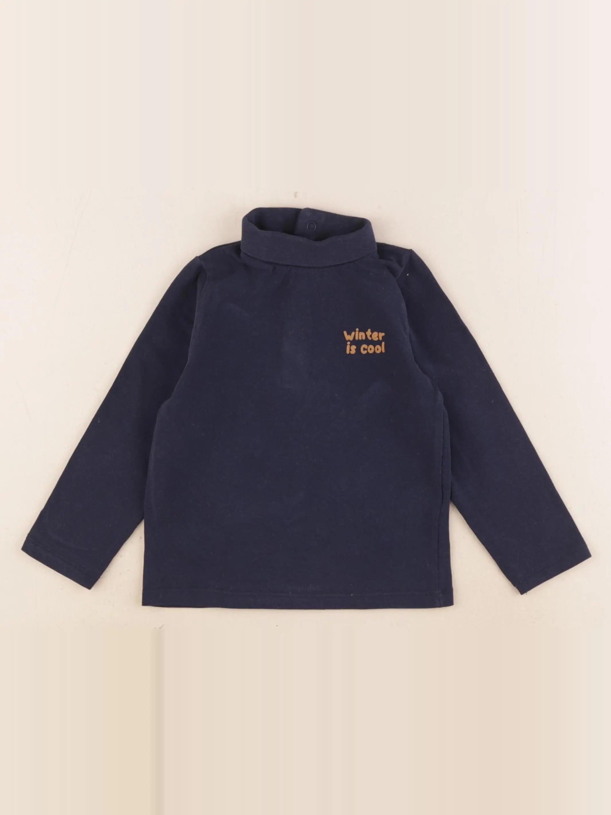 Vertbaudet - sous-pull bleu - 24 mois