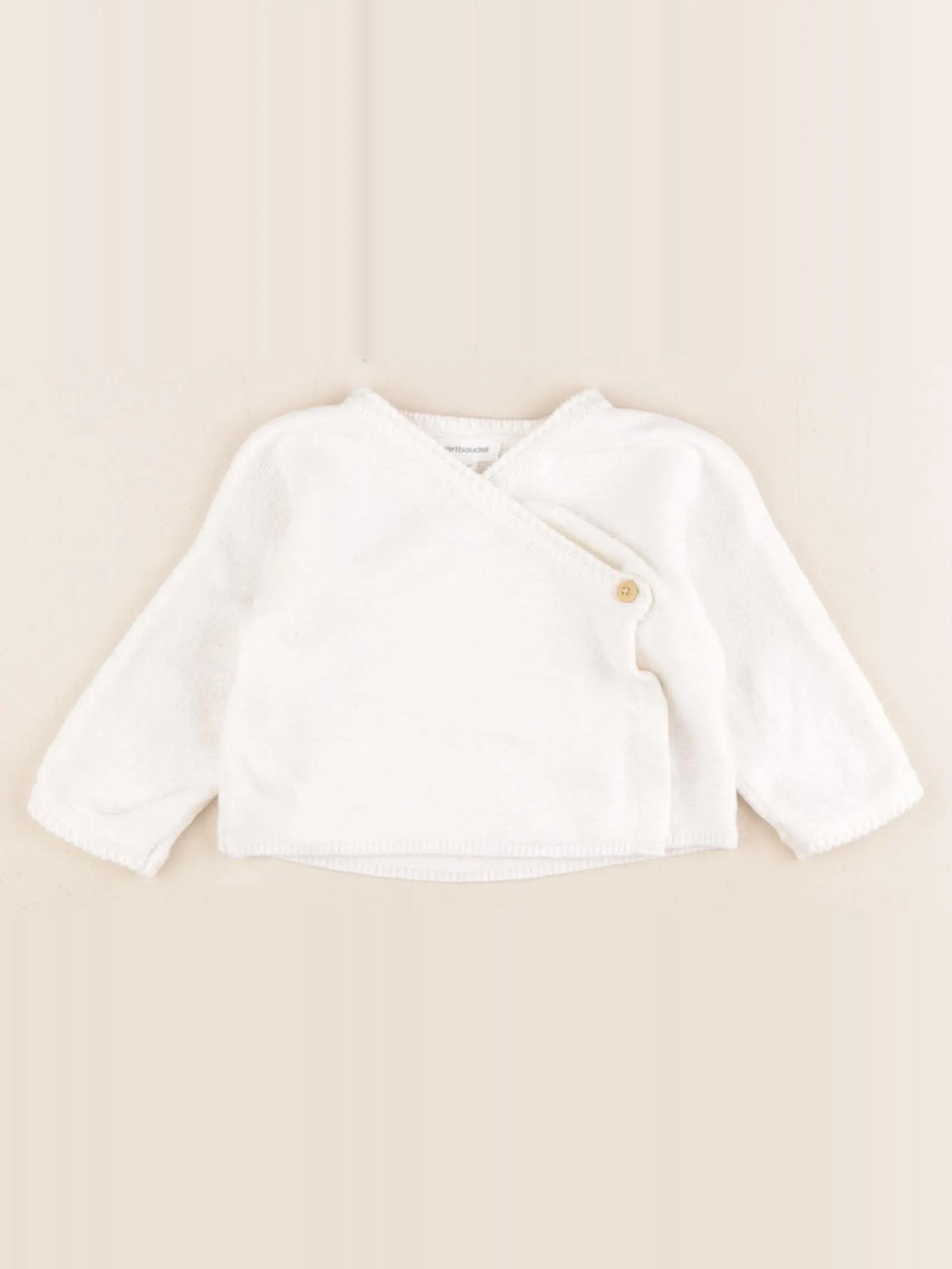 Vertbaudet - gilet blanc - 3 mois