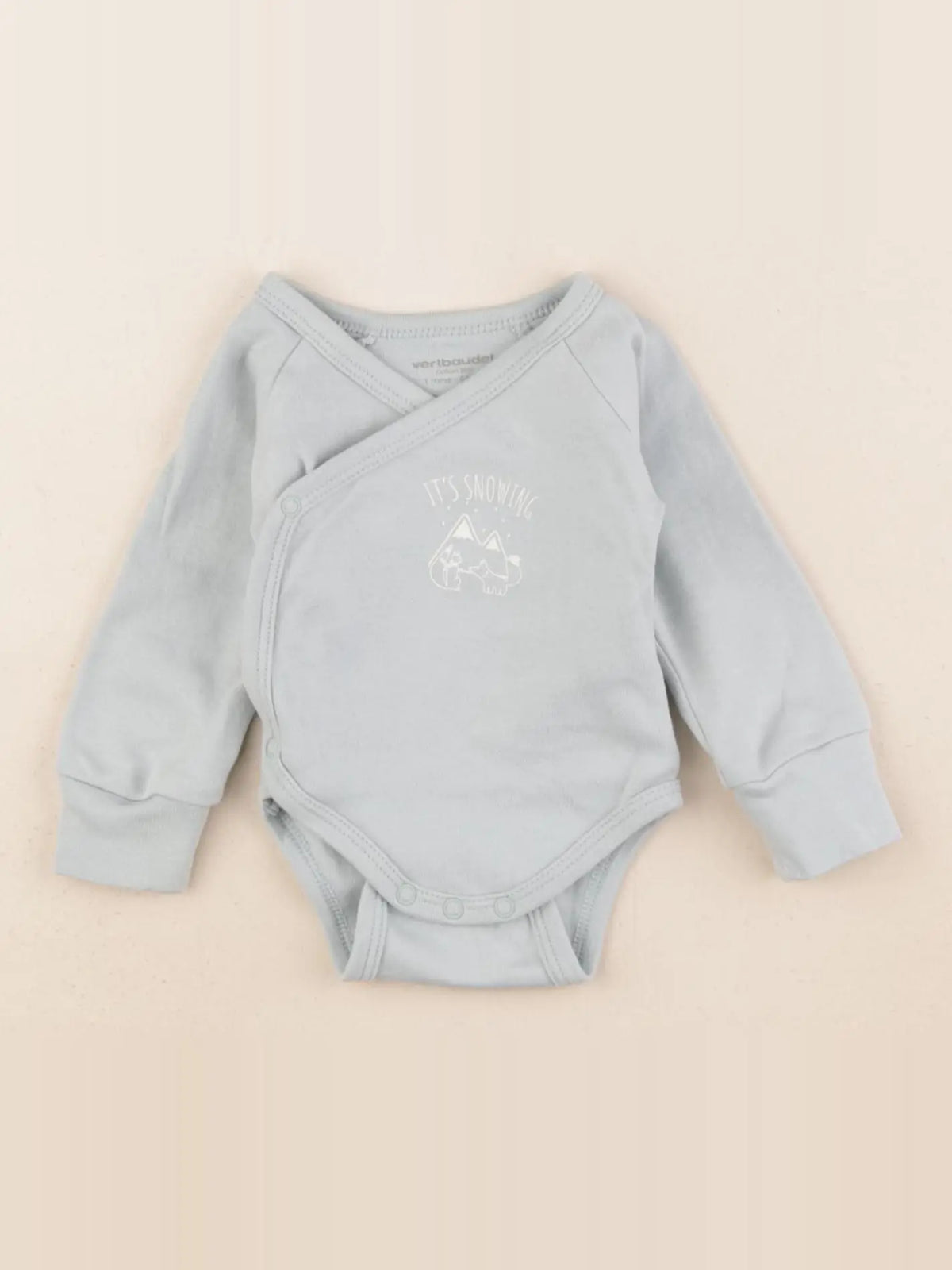 Vertbaudet - body bleu - 1 mois
