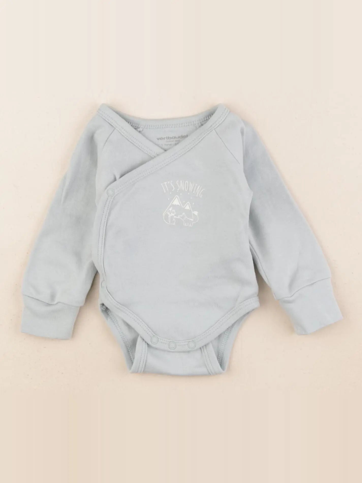 Vertbaudet - body bleu - 1 mois