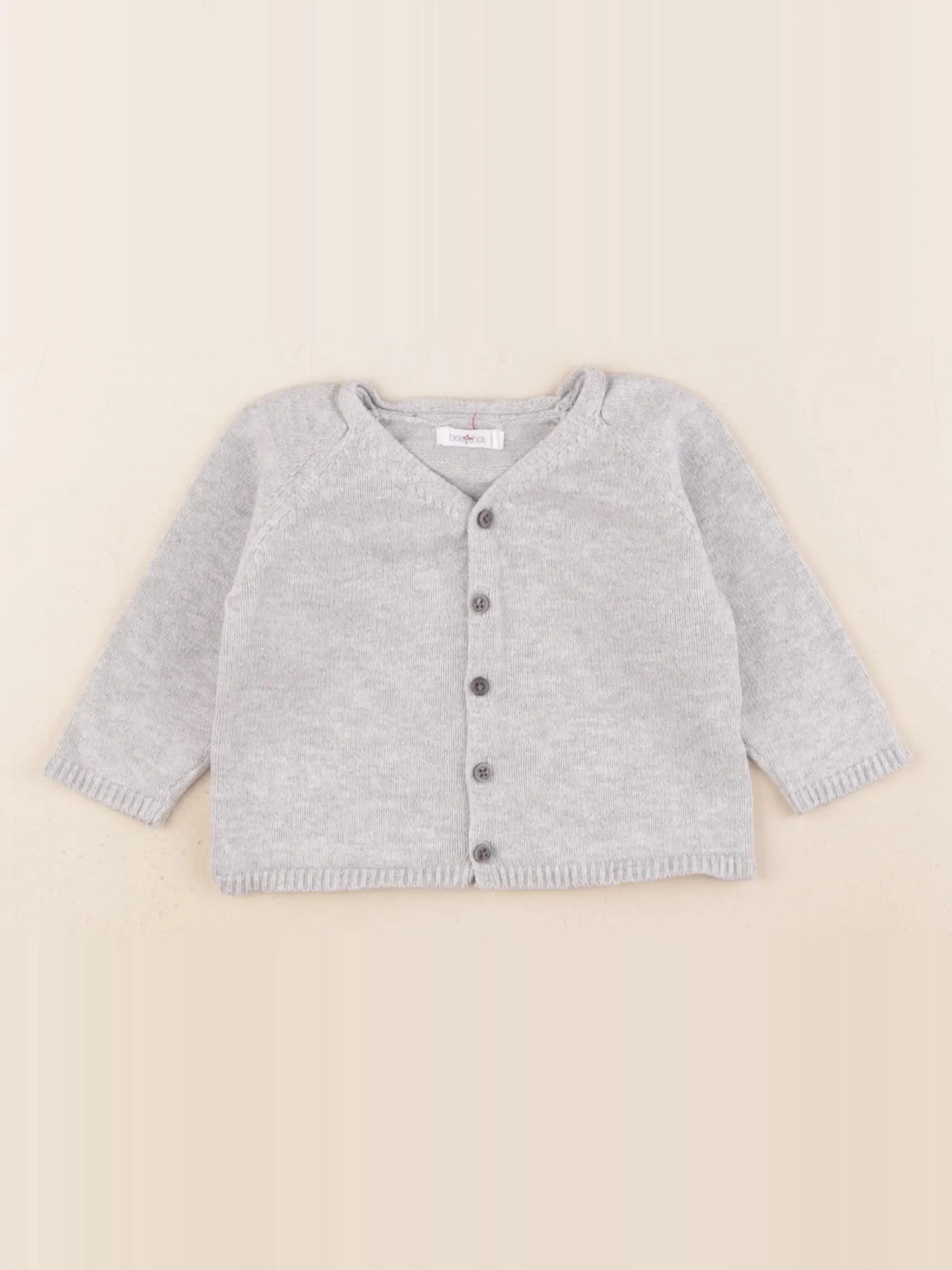 Boutchou - gilet gris - 9 mois