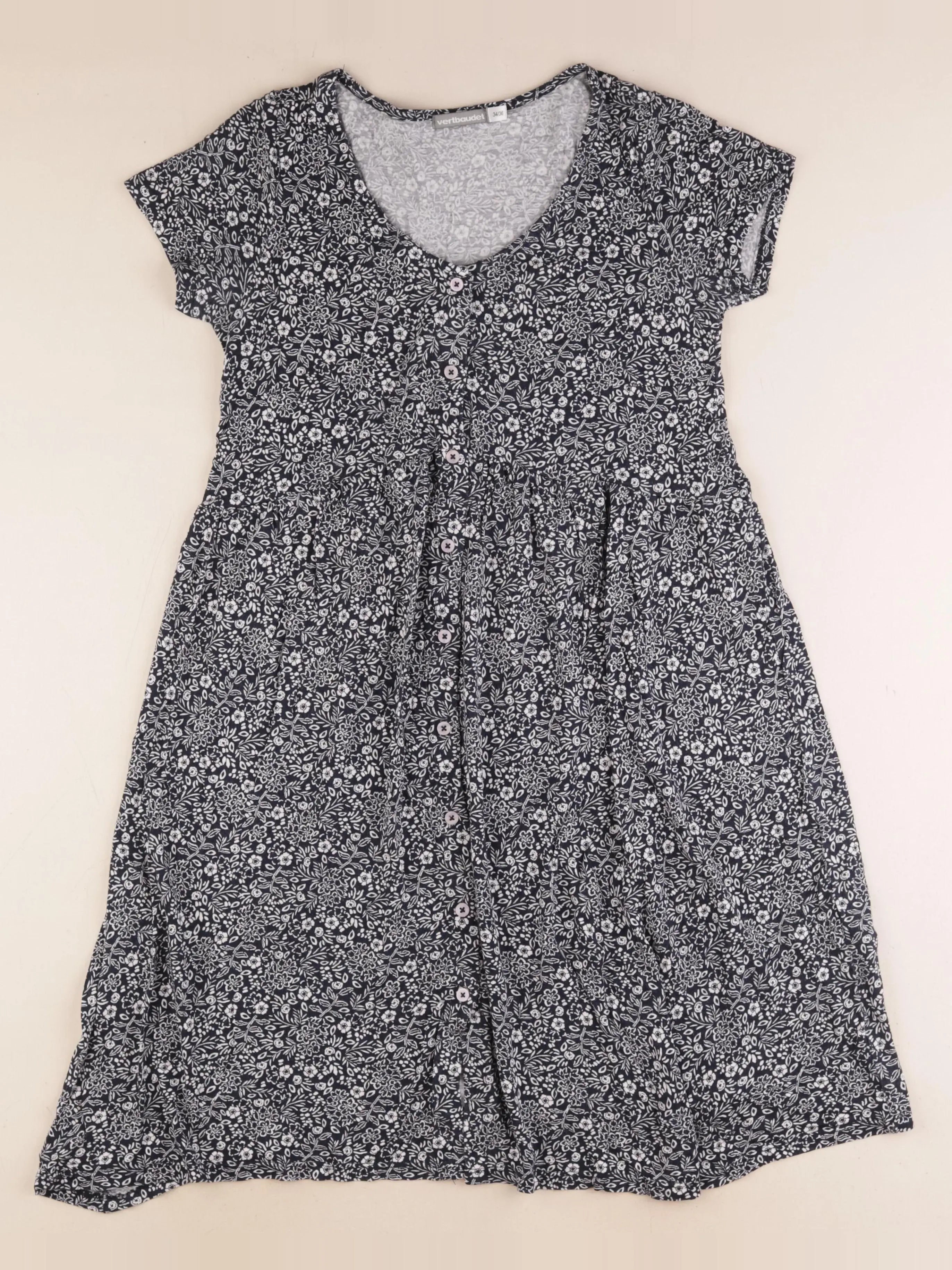 Vertbaudet - robe grossesse, allaitement bleu - 34 à 36