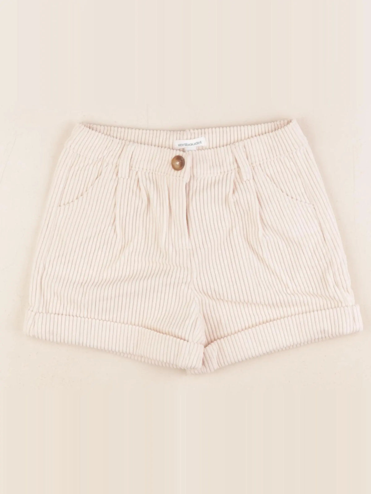 Vertbaudet - short beige - 5 ans