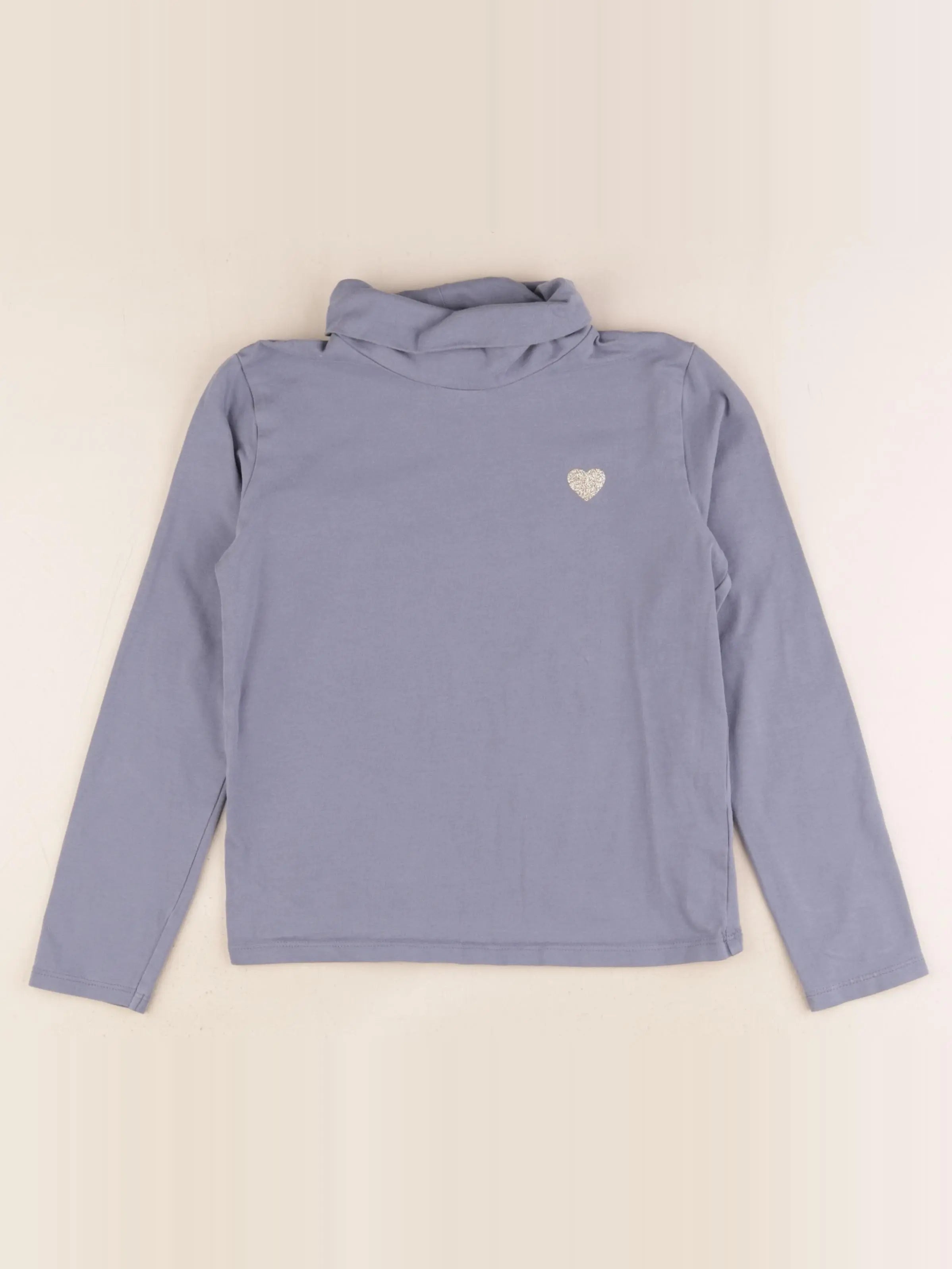 Vertbaudet - sous-pull bleu - 8 ans