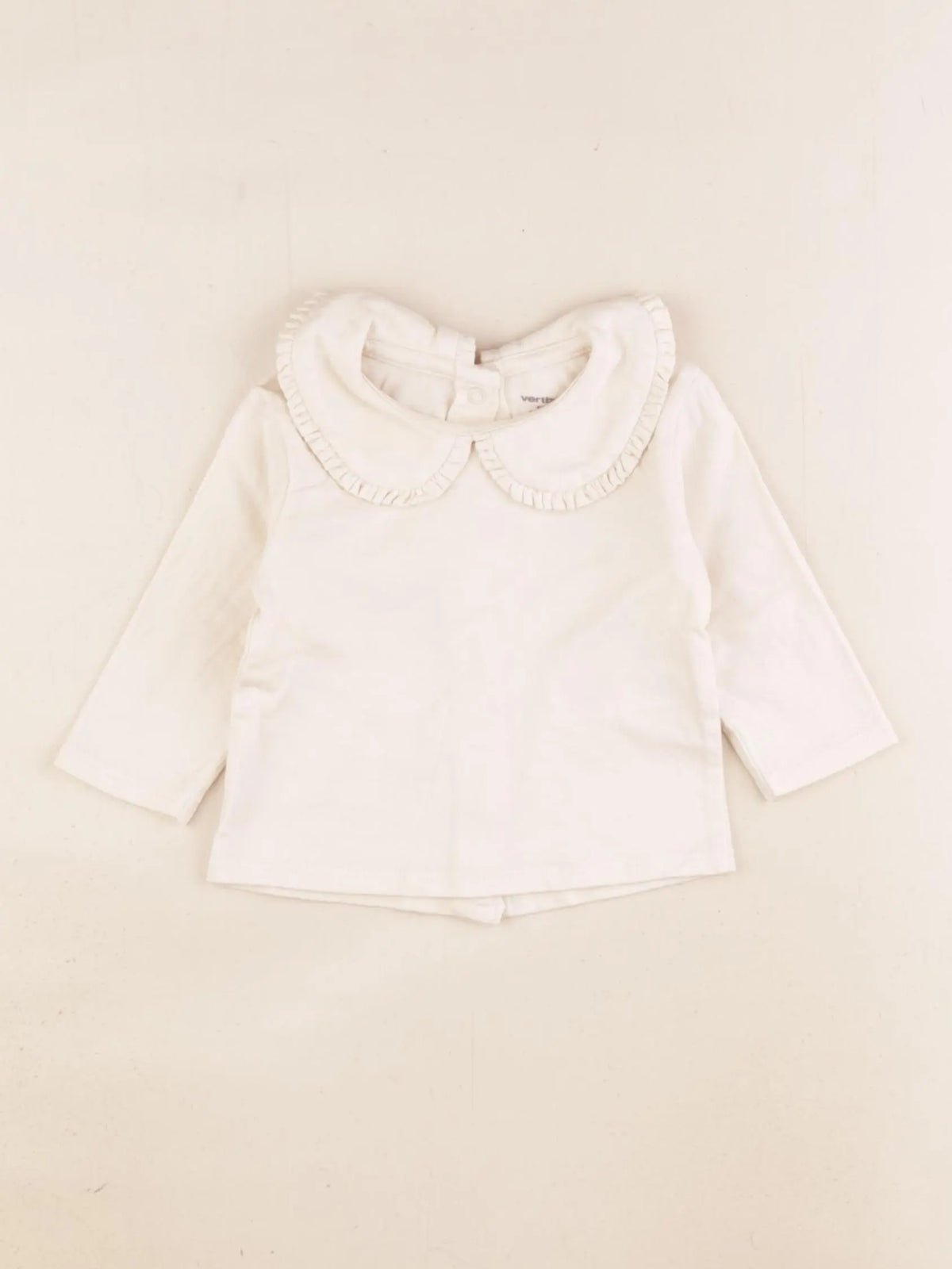 Vertbaudet - tee-shirt beige - 3 mois
