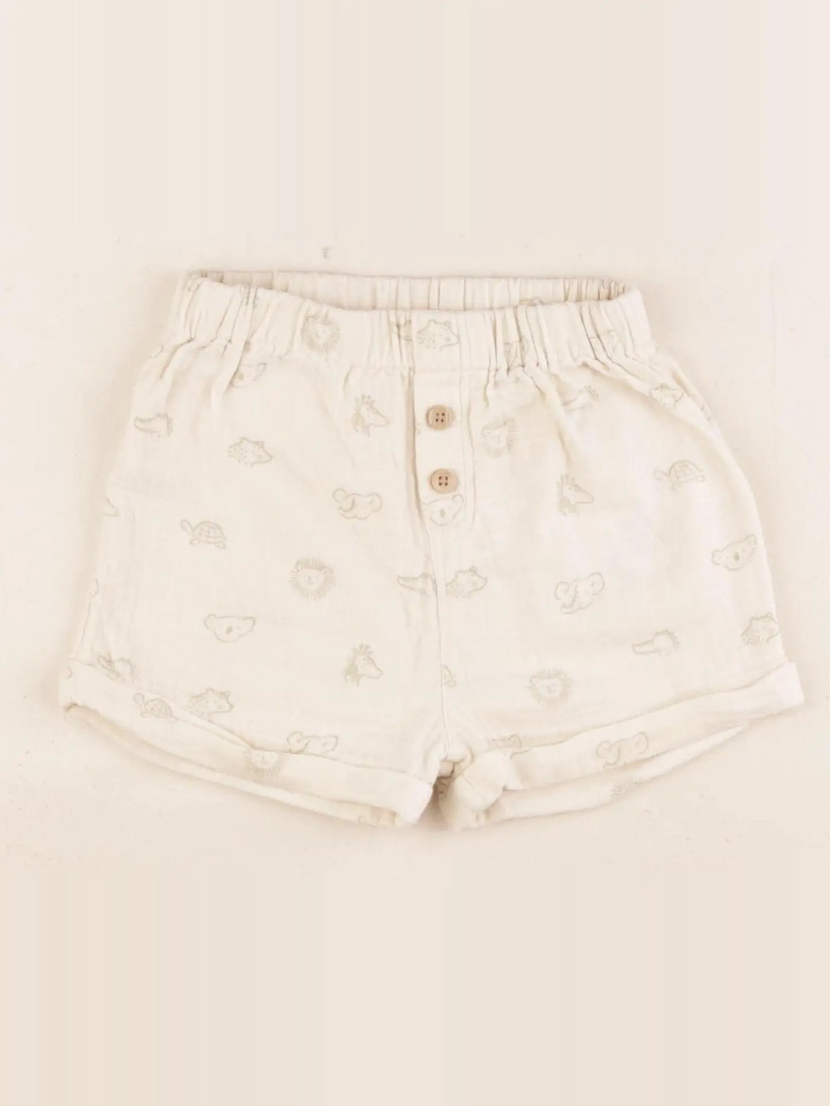 Vertbaudet - short beige - 18 mois