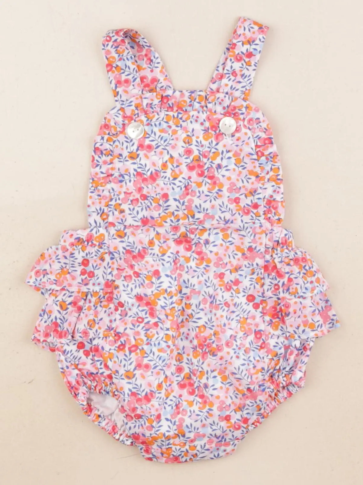 Jacadi - salopette liberty multicolore - 6 mois
