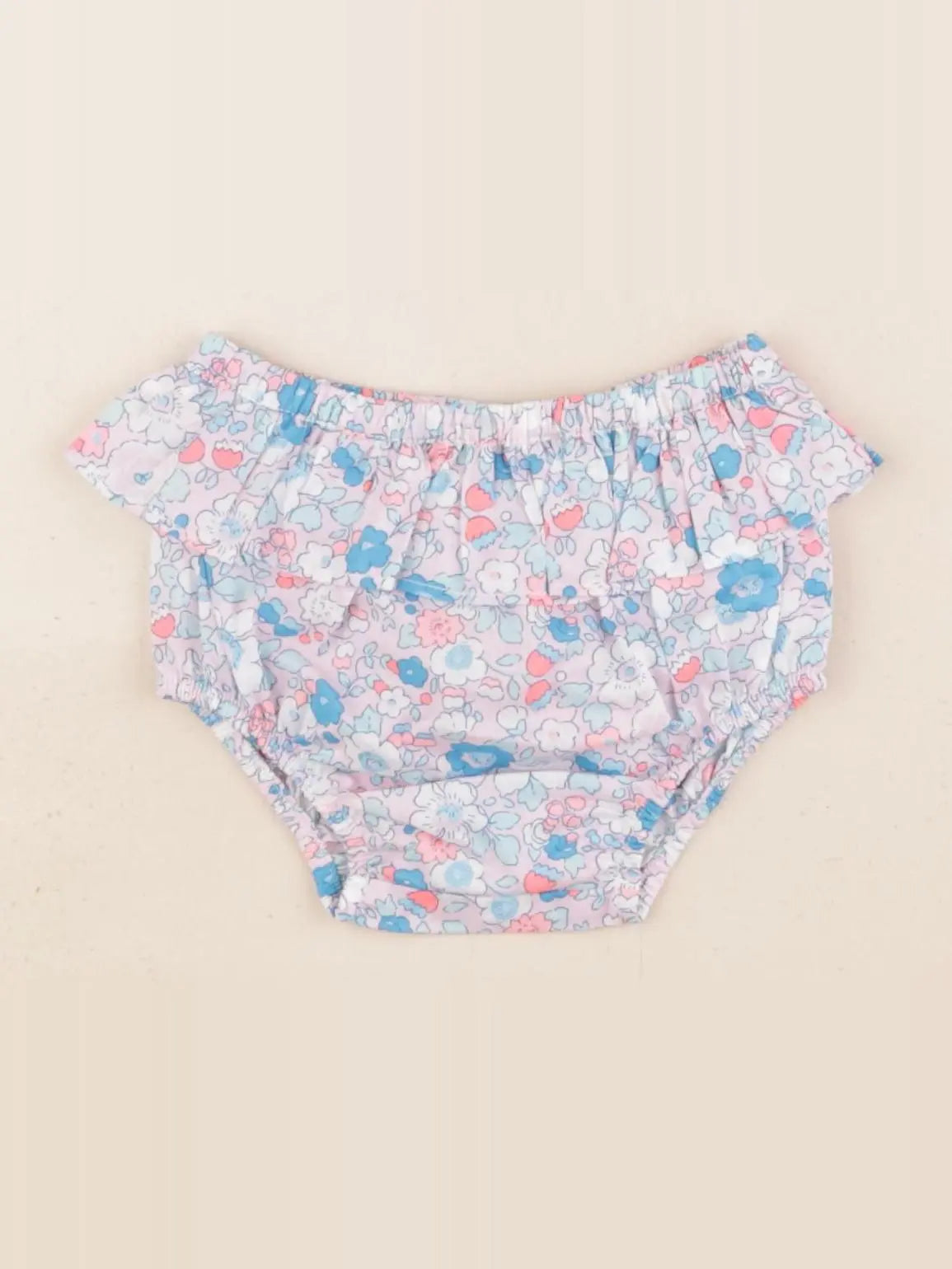 Jacadi - bloomer volants au dos, liberty rose - 3 mois