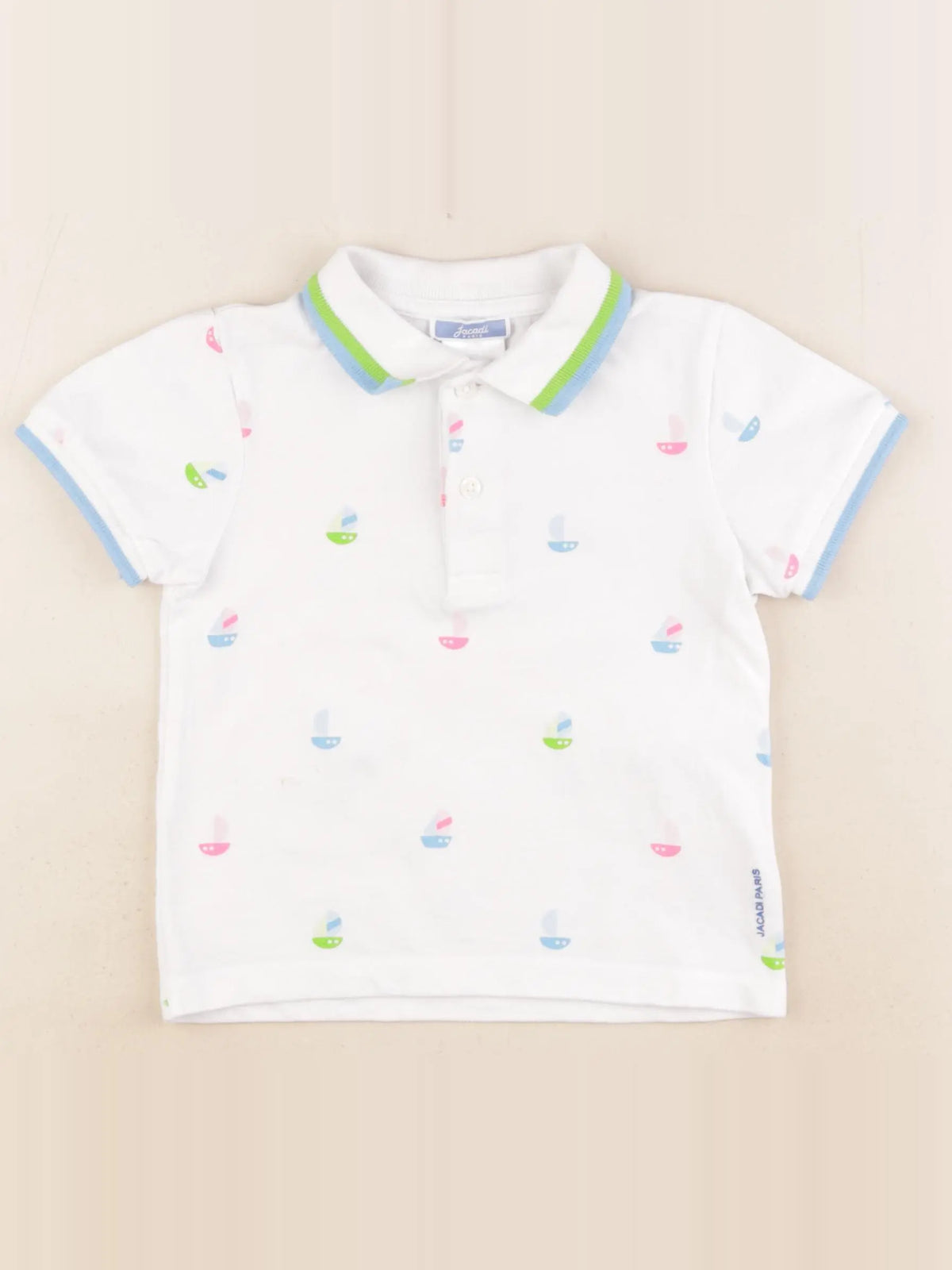 Jacadi - polo blanc, multicolore - 36 mois