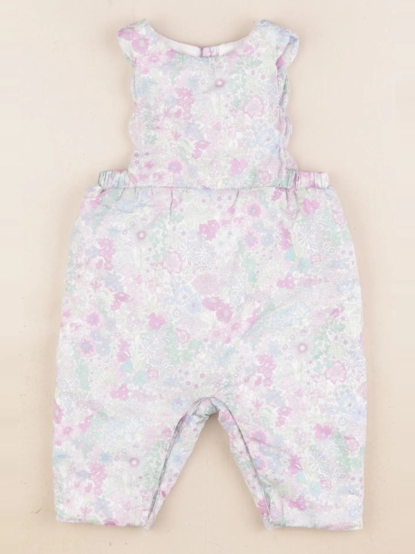 Jacadi - combinaison doublé, liberty multicolore - 3 mois