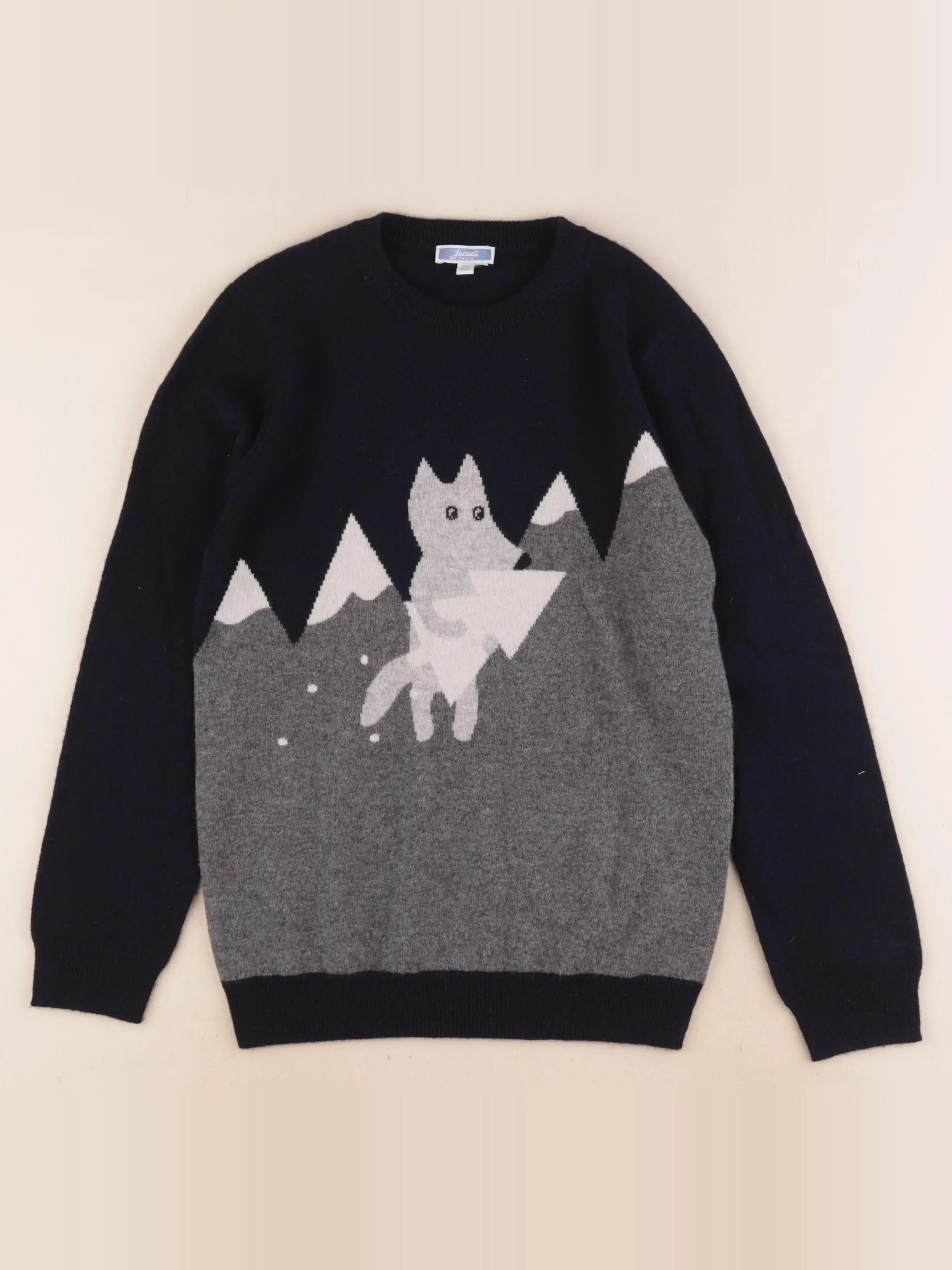 Jacadi - pull bleu - 10 ans