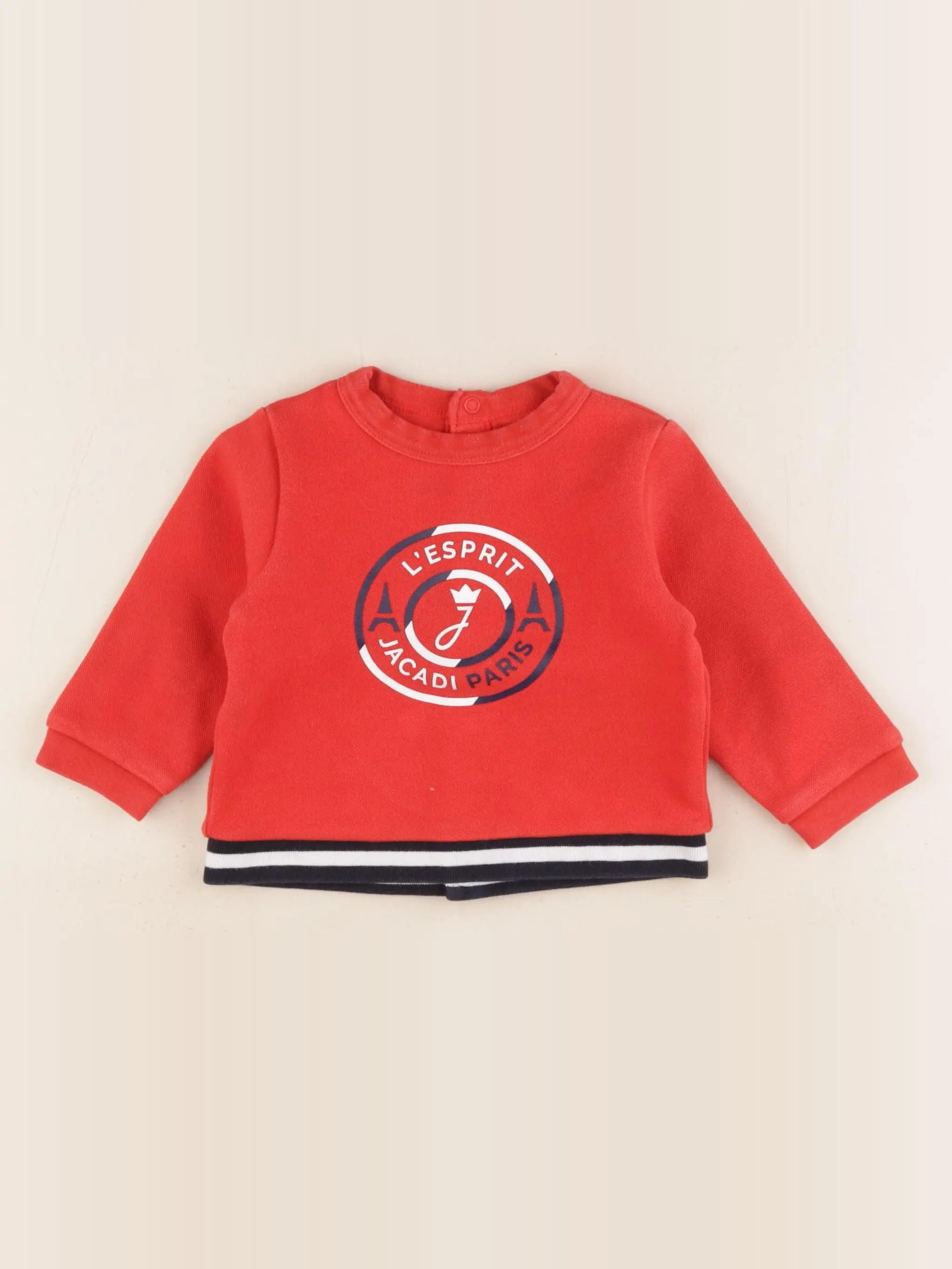 Jacadi - sweat rouge - 12 mois
