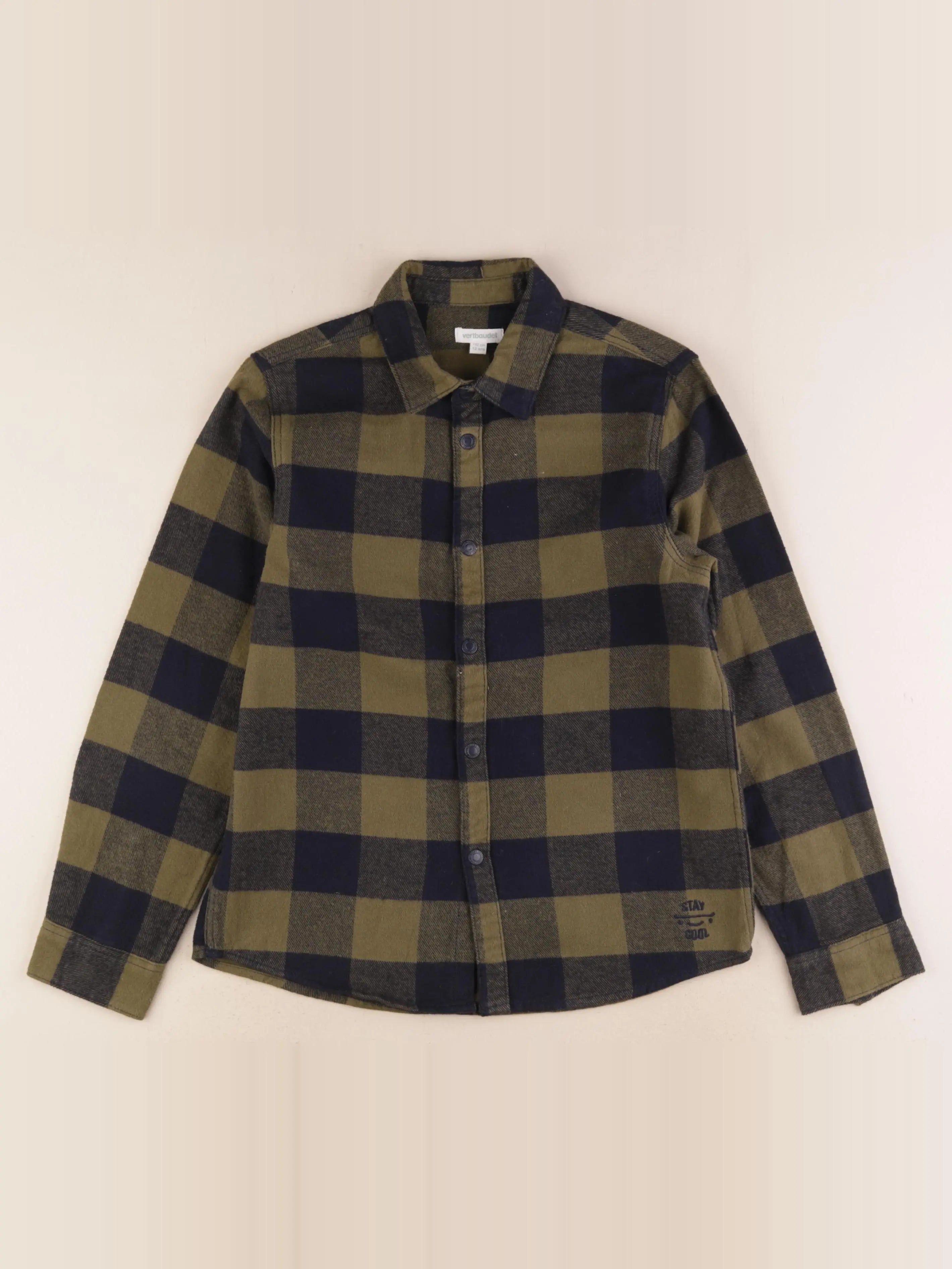 Vertbaudet - chemise multicolore - 12 ans