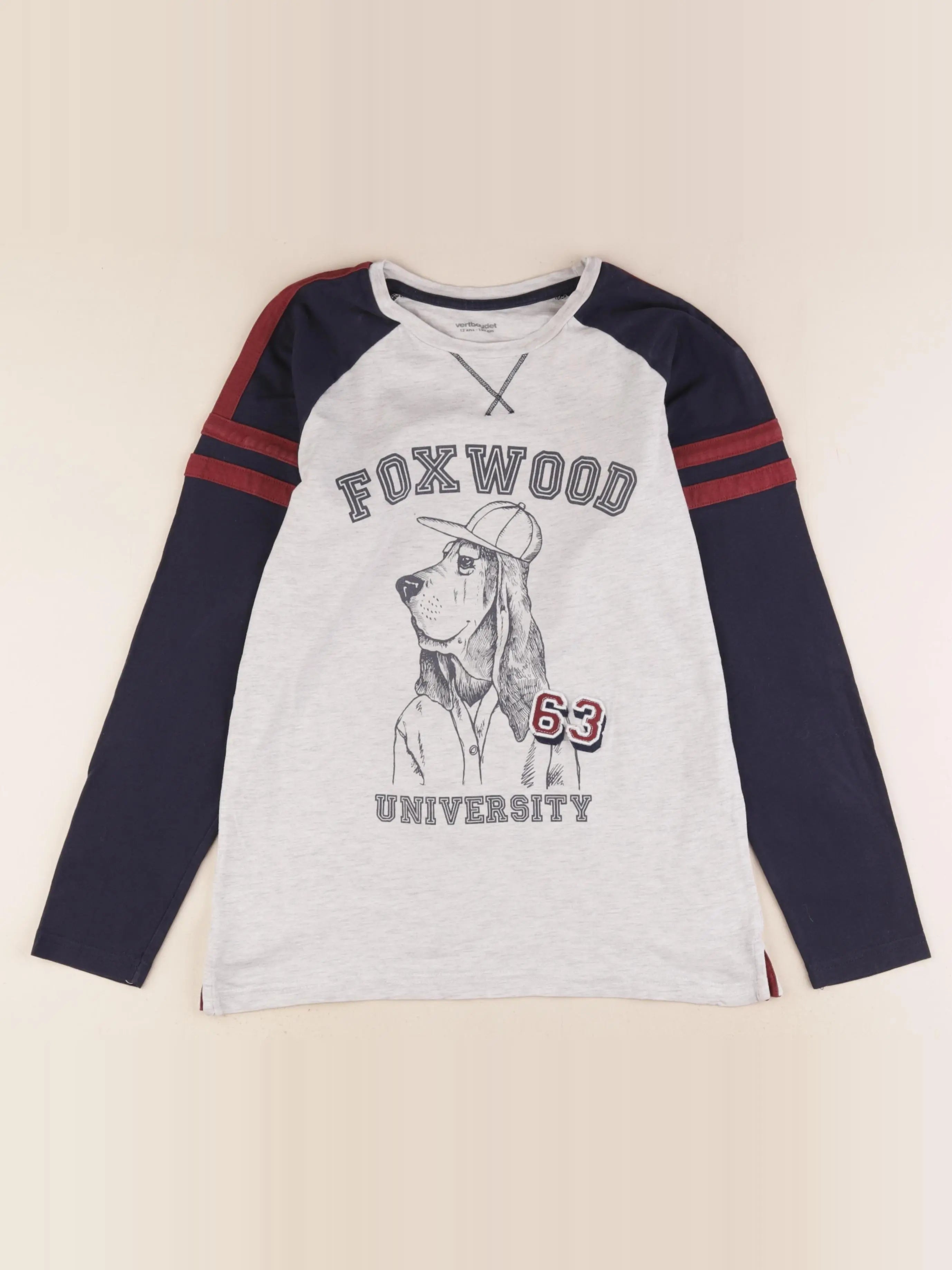 Vertbaudet - tee-shirt gris, bleu - 12 ans