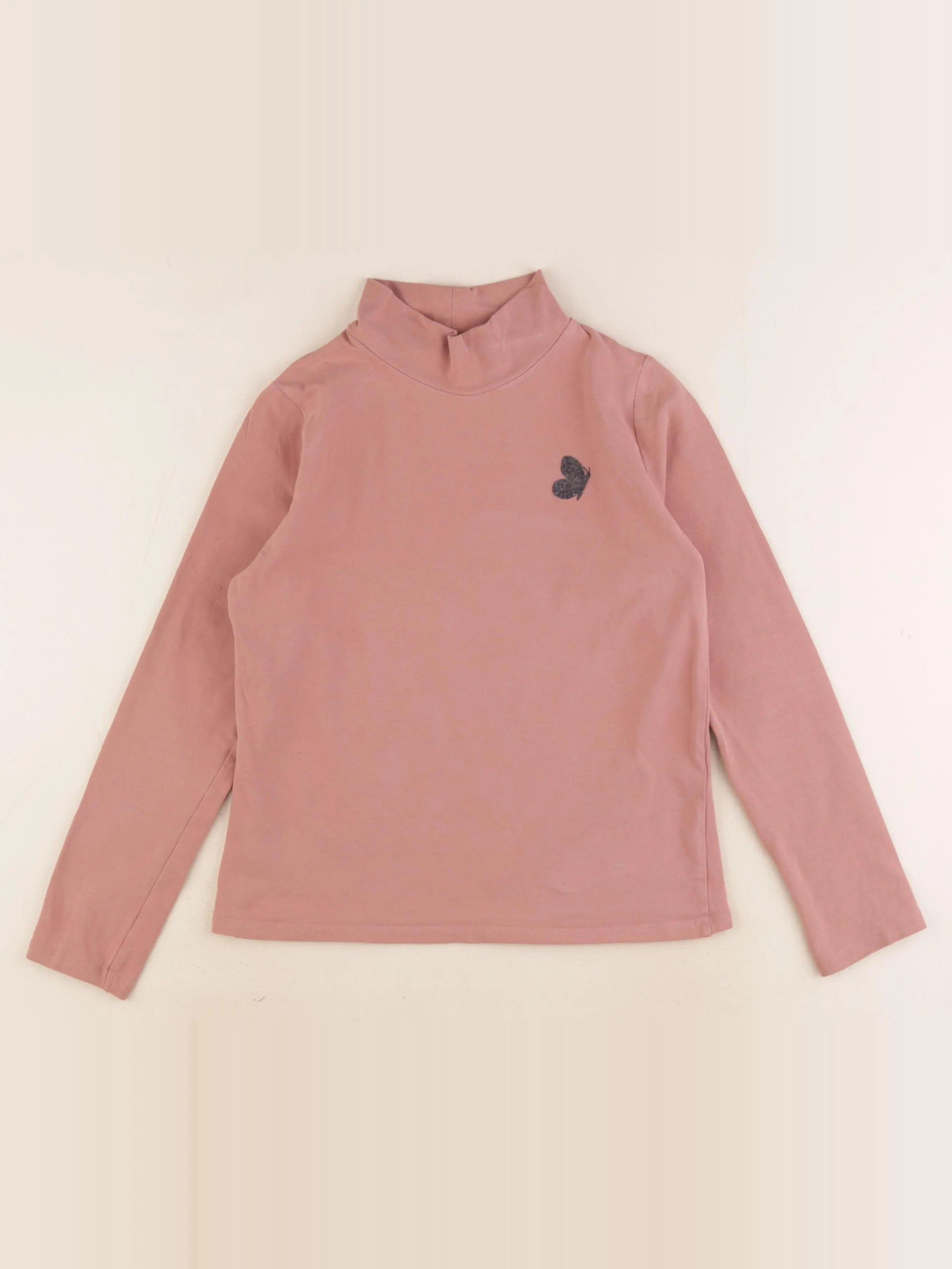 Vertbaudet - sous-pull rose - 10 ans