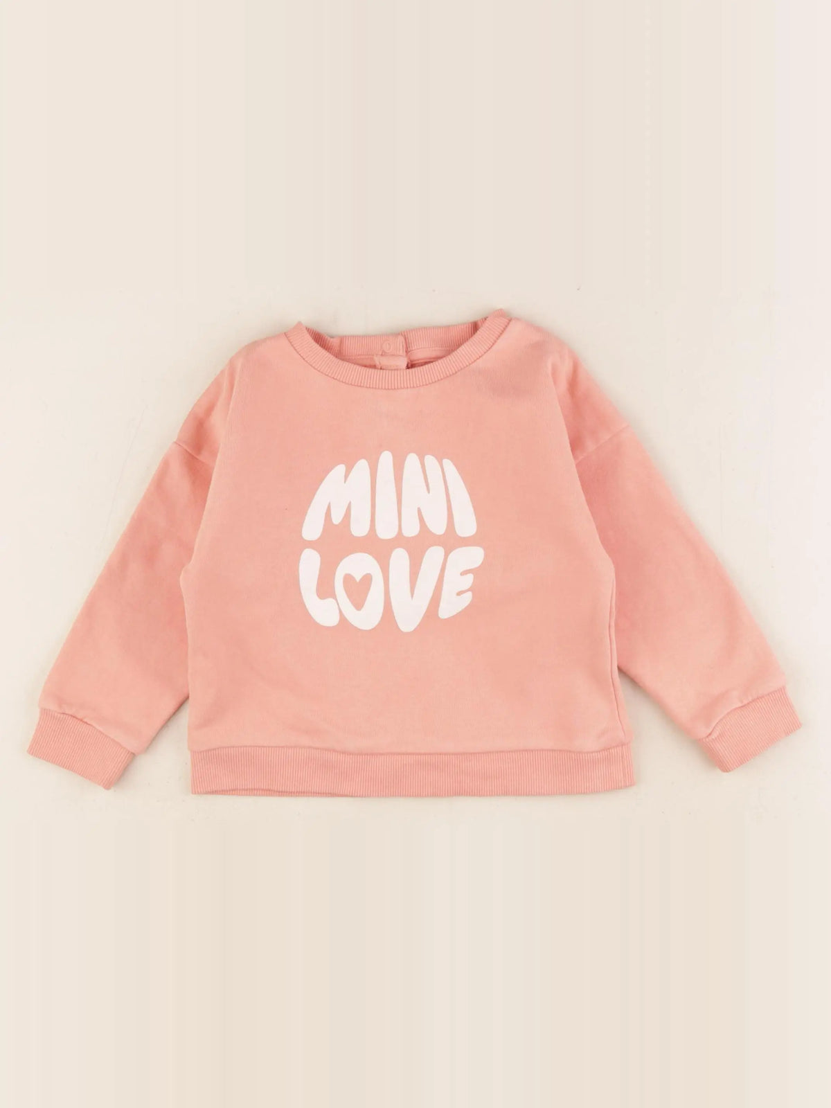 Vertbaudet - sweat orange - 24 mois