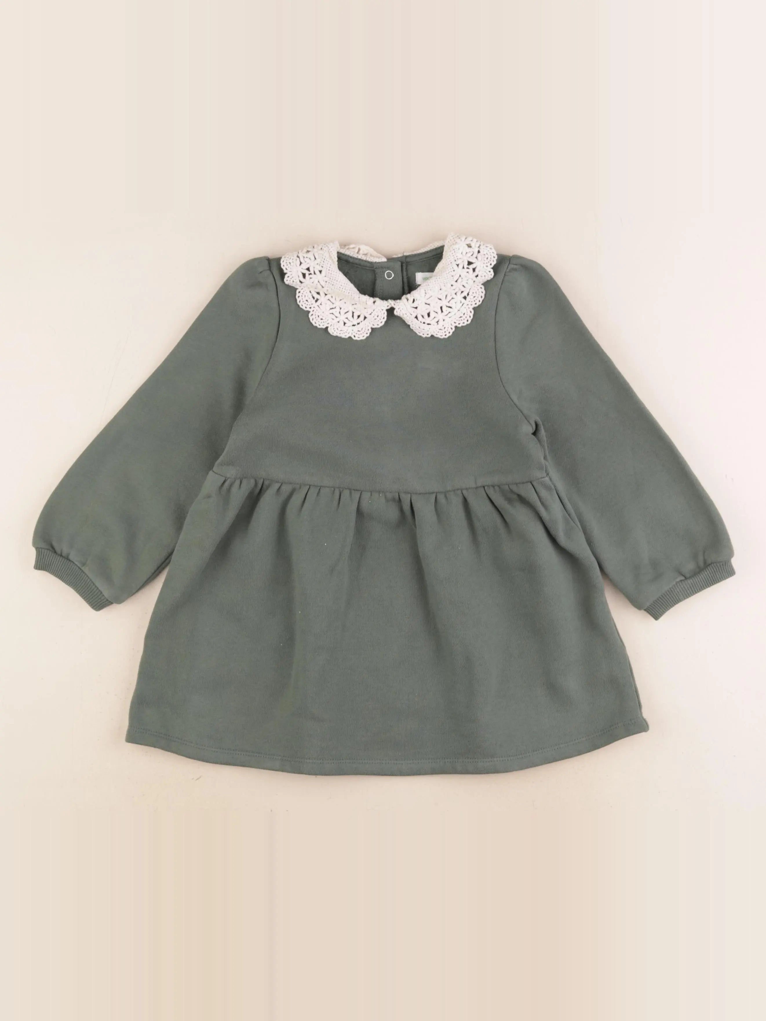Vertbaudet - robe vert - 36 mois