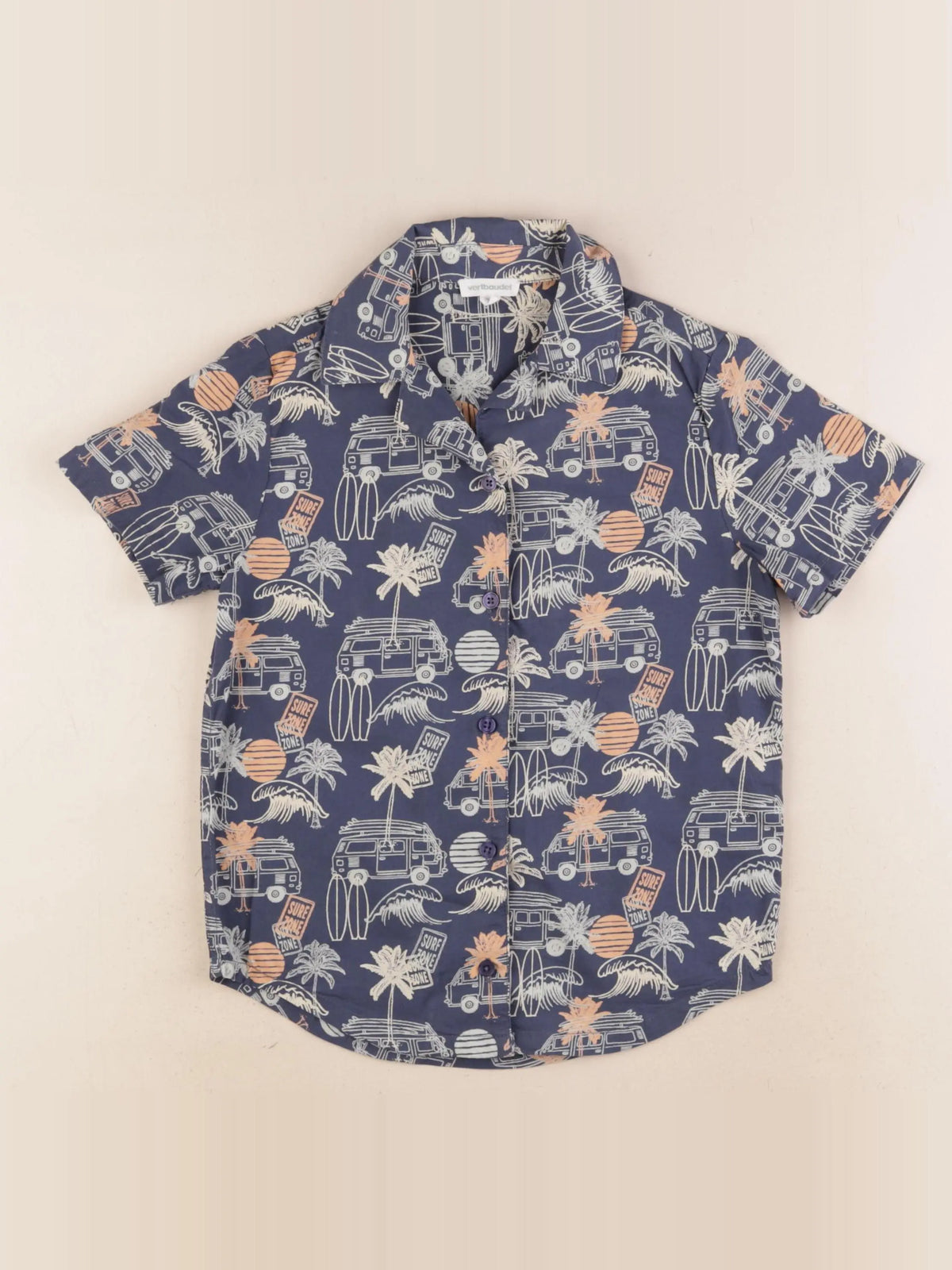 Vertbaudet - chemise multicolore - 5 ans