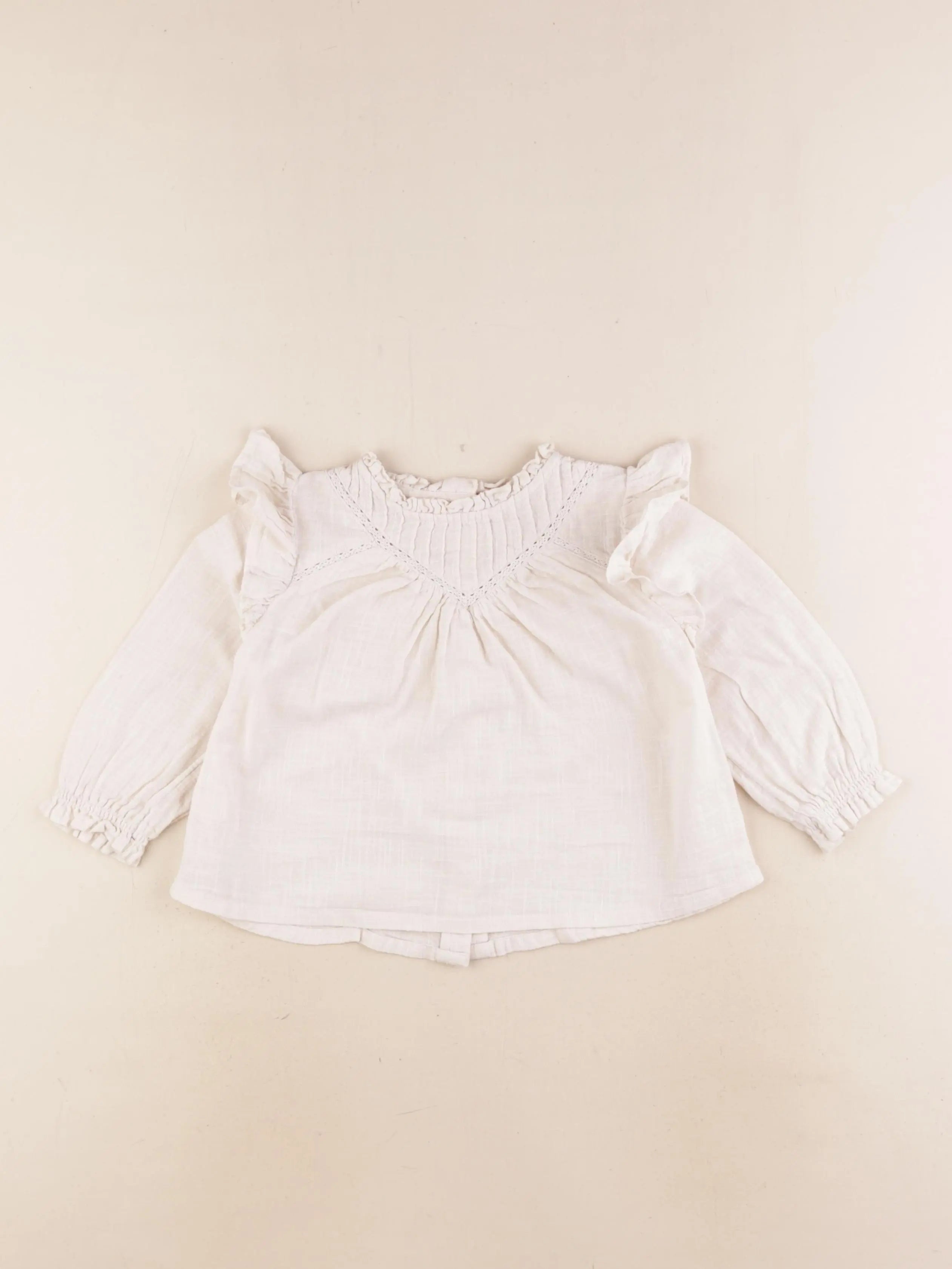 Vertbaudet - blouse beige - 18 mois