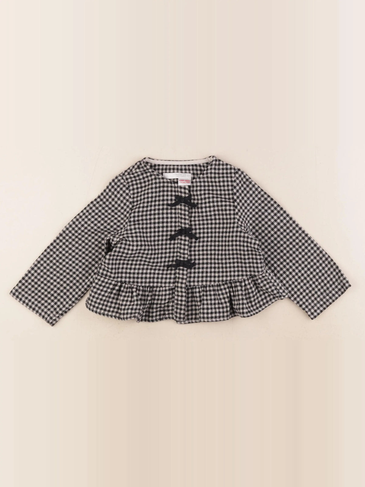 Zara - blouse noir - 2 ans