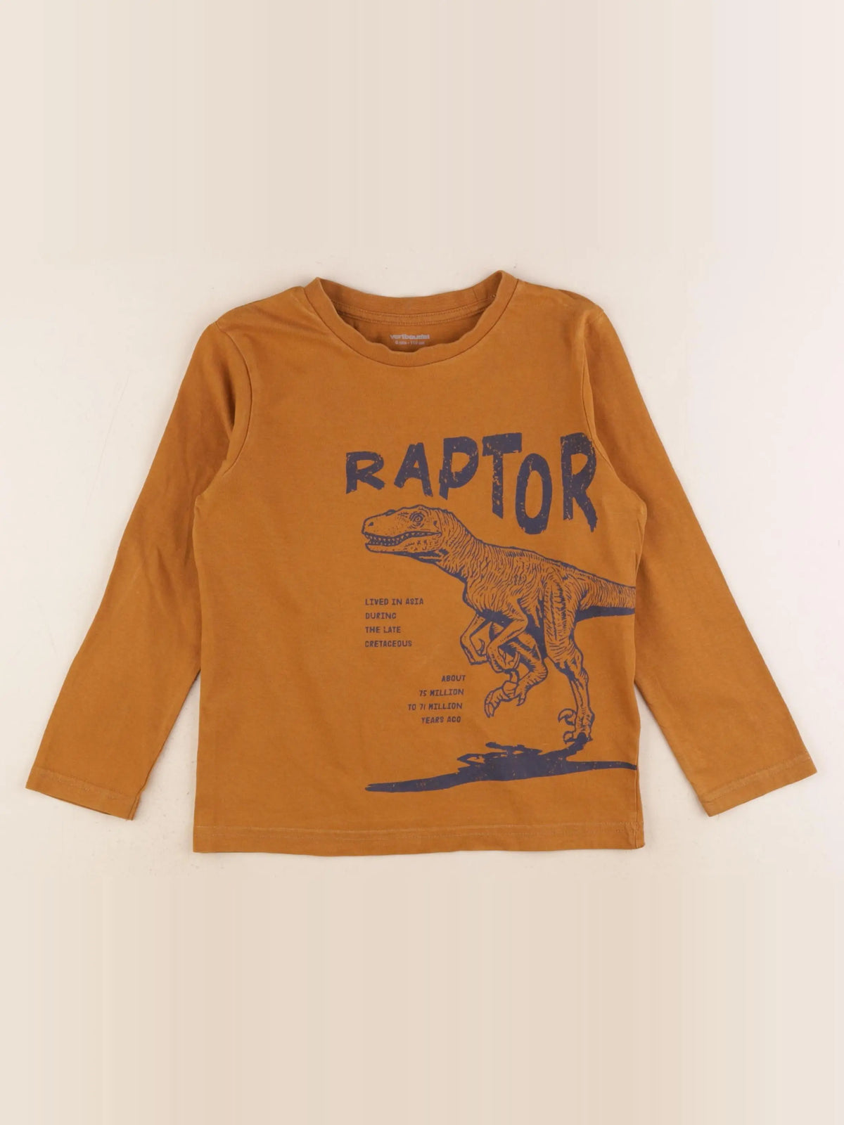 Vertbaudet - tee-shirt marron - 6 ans