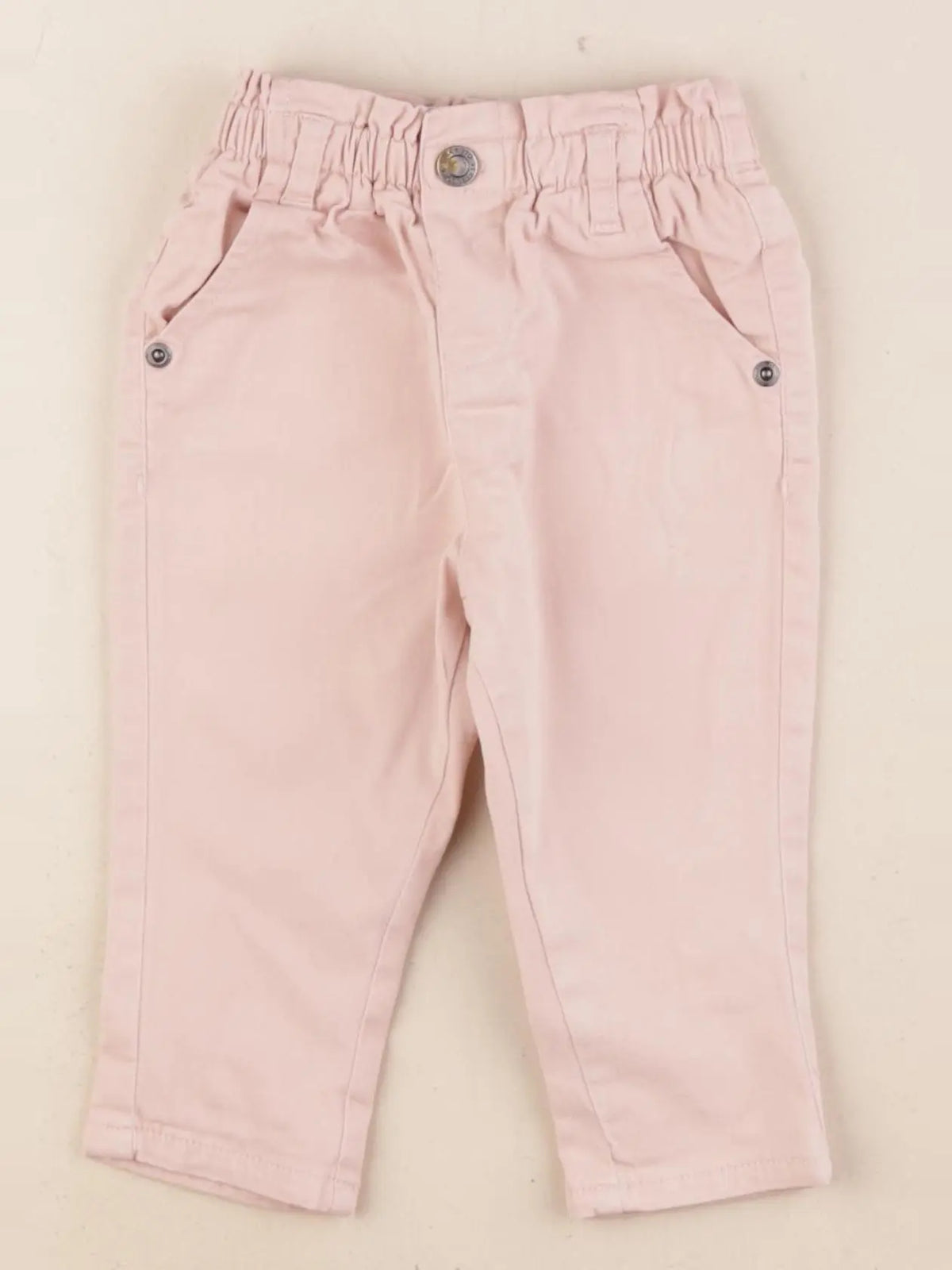 Vertbaudet - pantalon rose - 9 mois