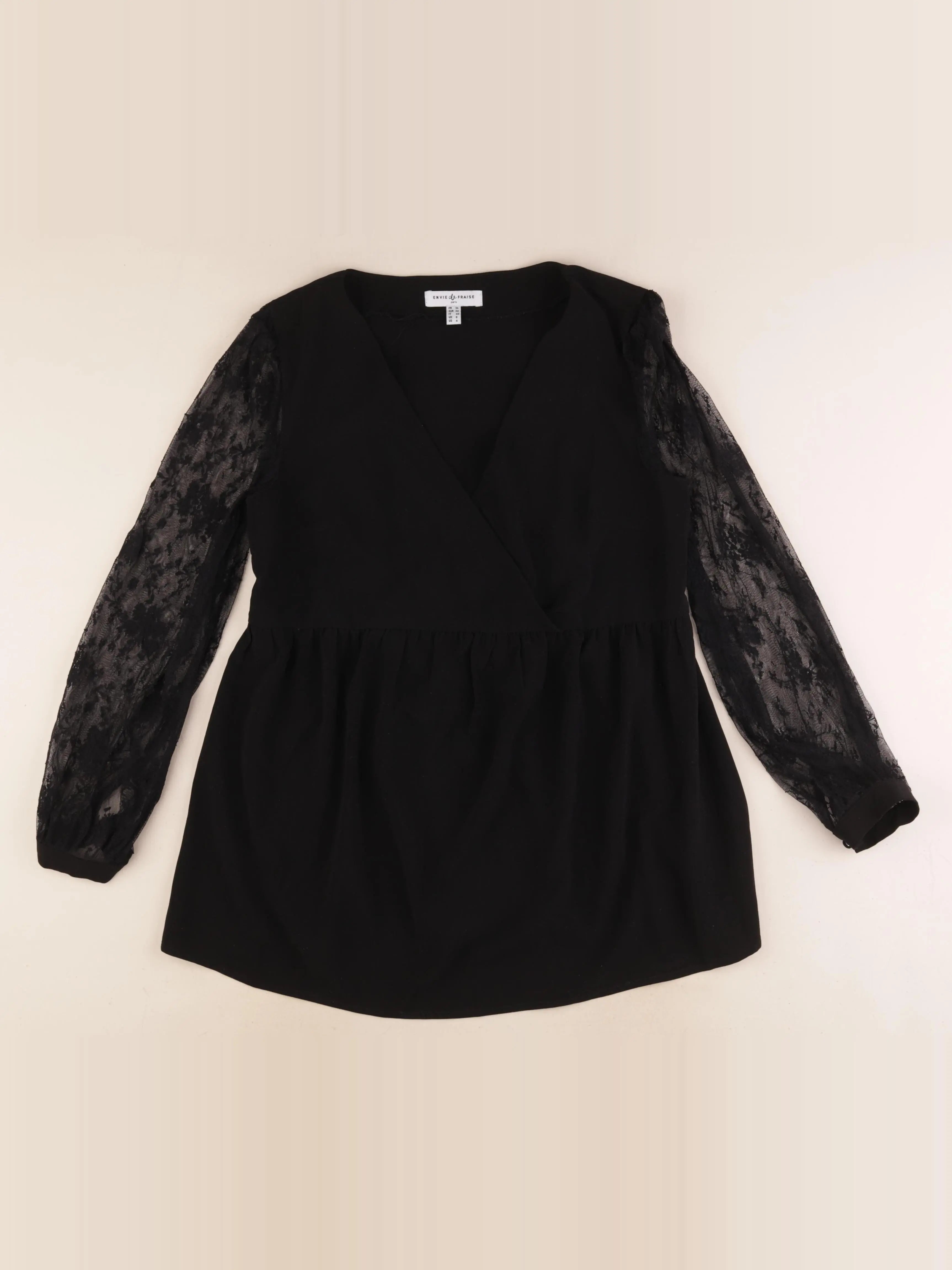 Envie de fraise - blouse grossesse noir - 36