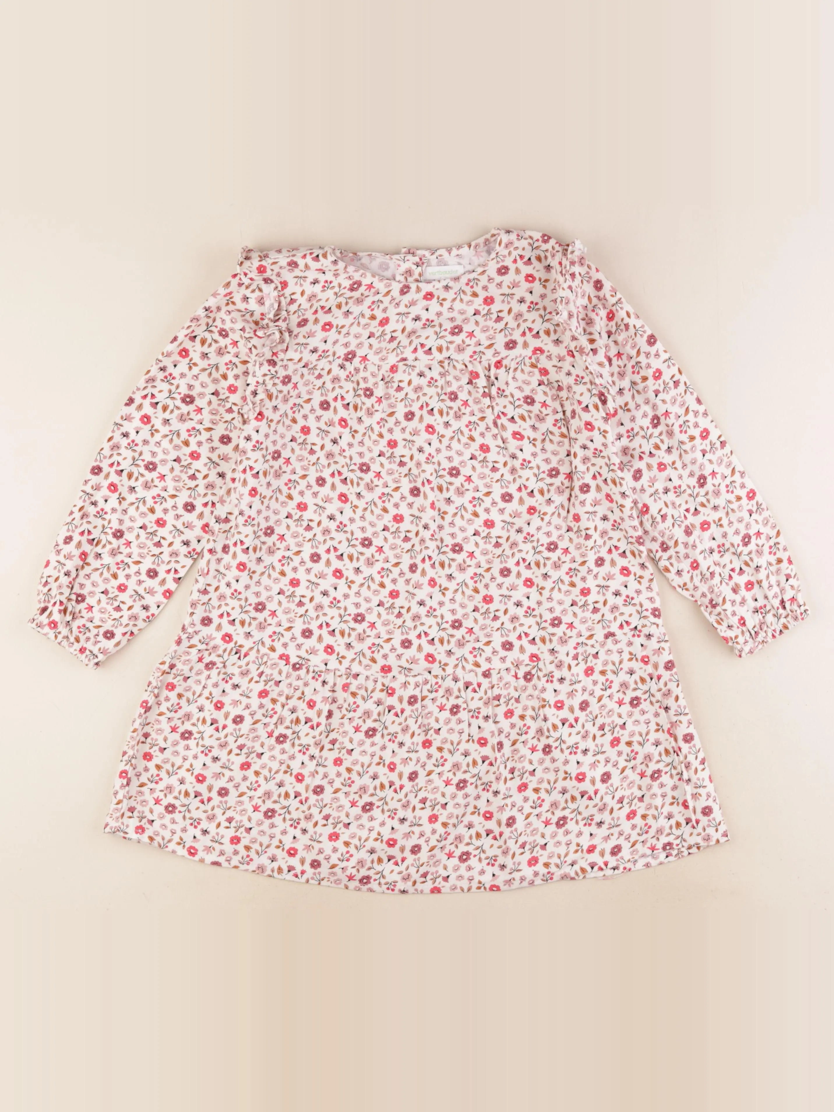 Vertbaudet - robe multicolore - 6 ans