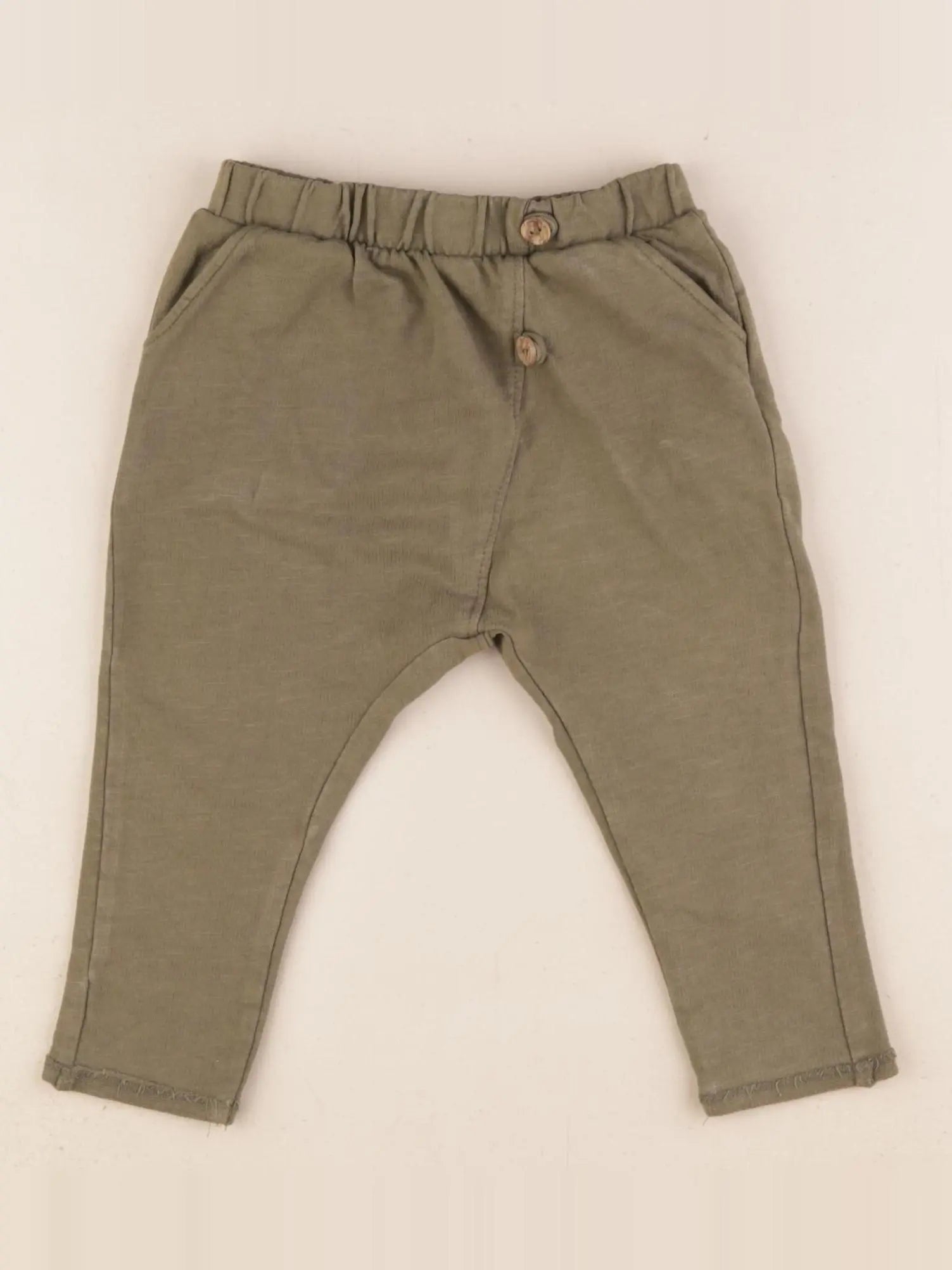Vertbaudet - pantalon vert - 6 mois