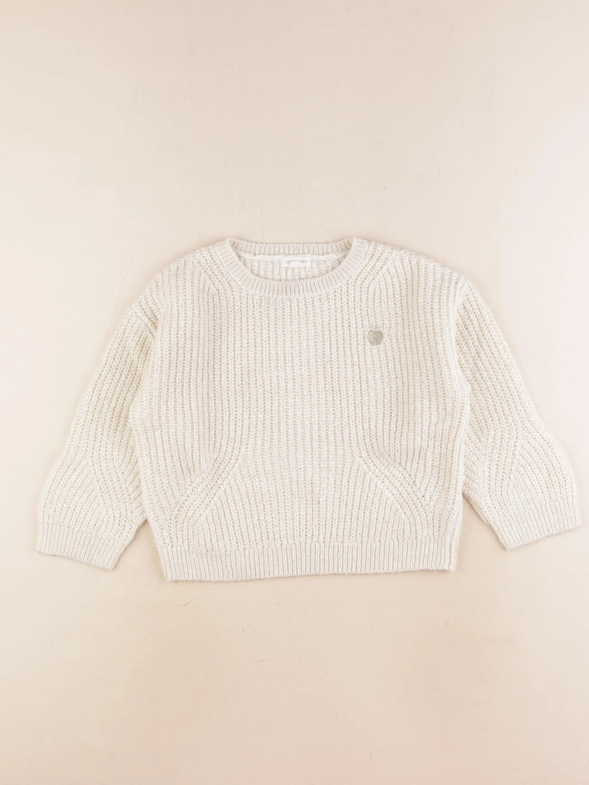 Vertbaudet - pull blanc - 6 ans