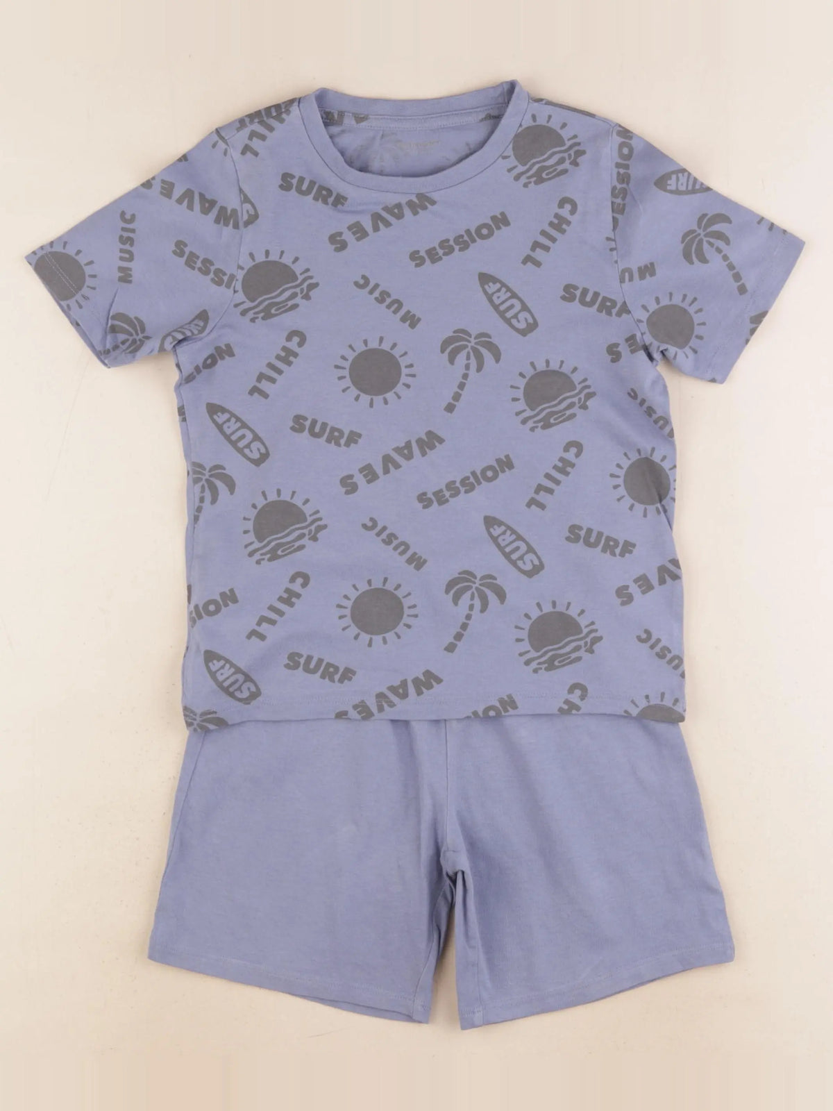 Vertbaudet - pyjama coton bleu - 6 ans