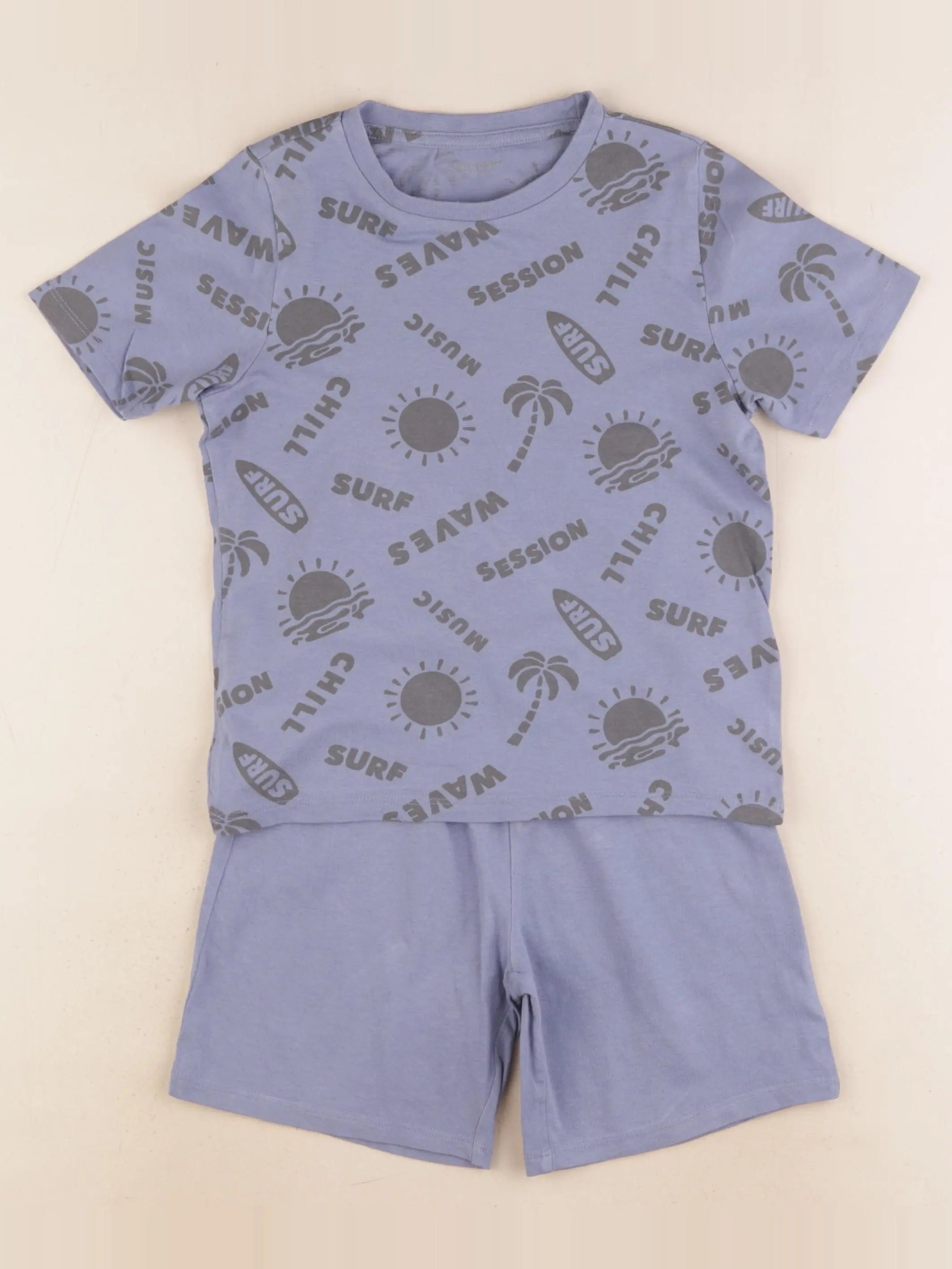 Vertbaudet - pyjama coton bleu - 6 ans