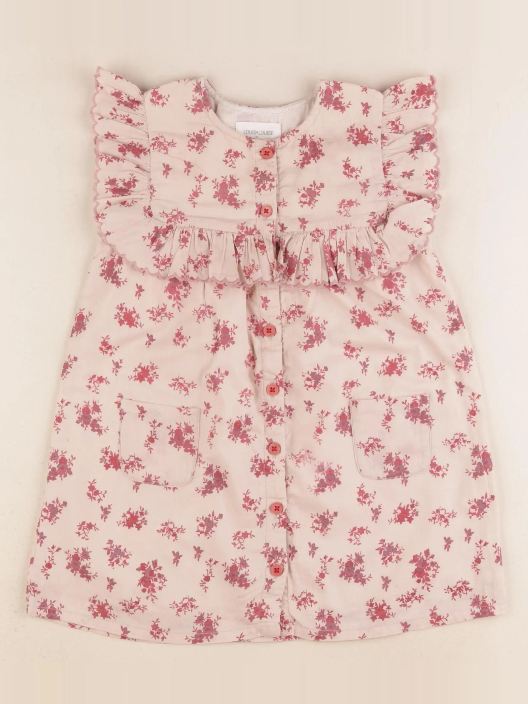 Louis Louise - robe rose - 2 ans