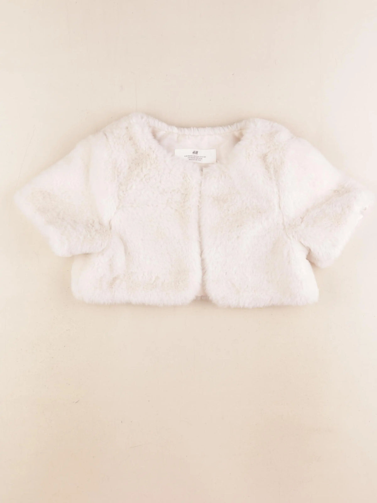 H&M - gilet blanc - 4/6 ans