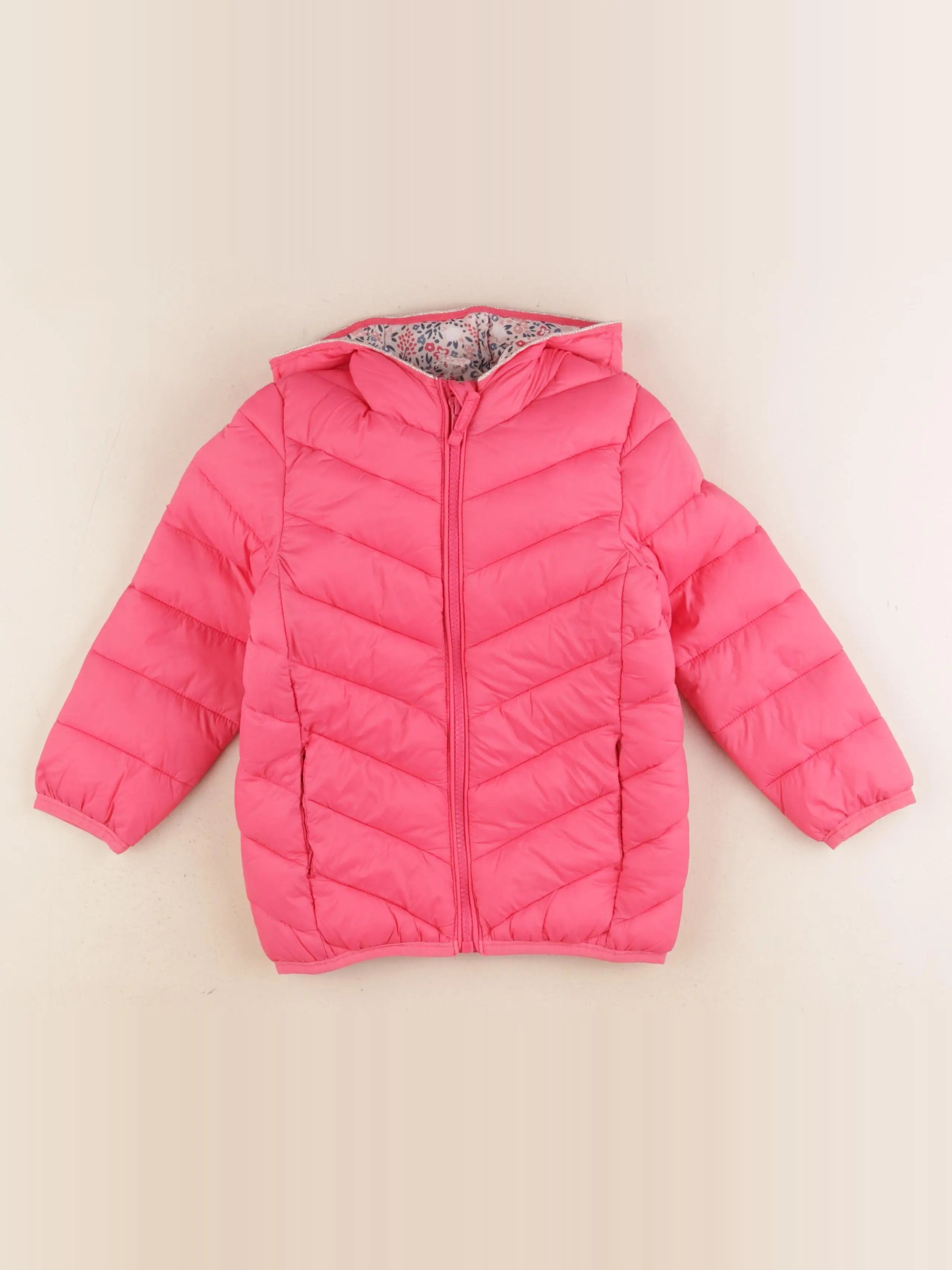 Vertbaudet - doudoune rose - 4 ans