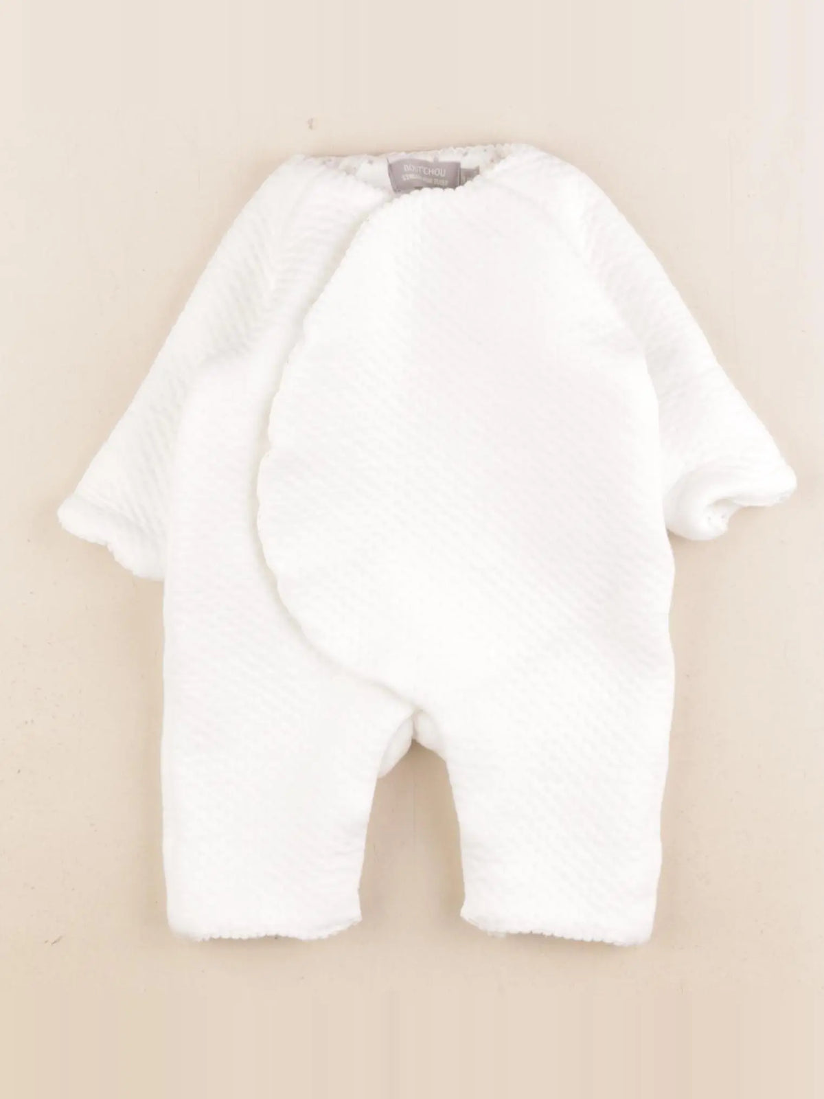 Boutchou - combinaison doublé blanc - 1 mois